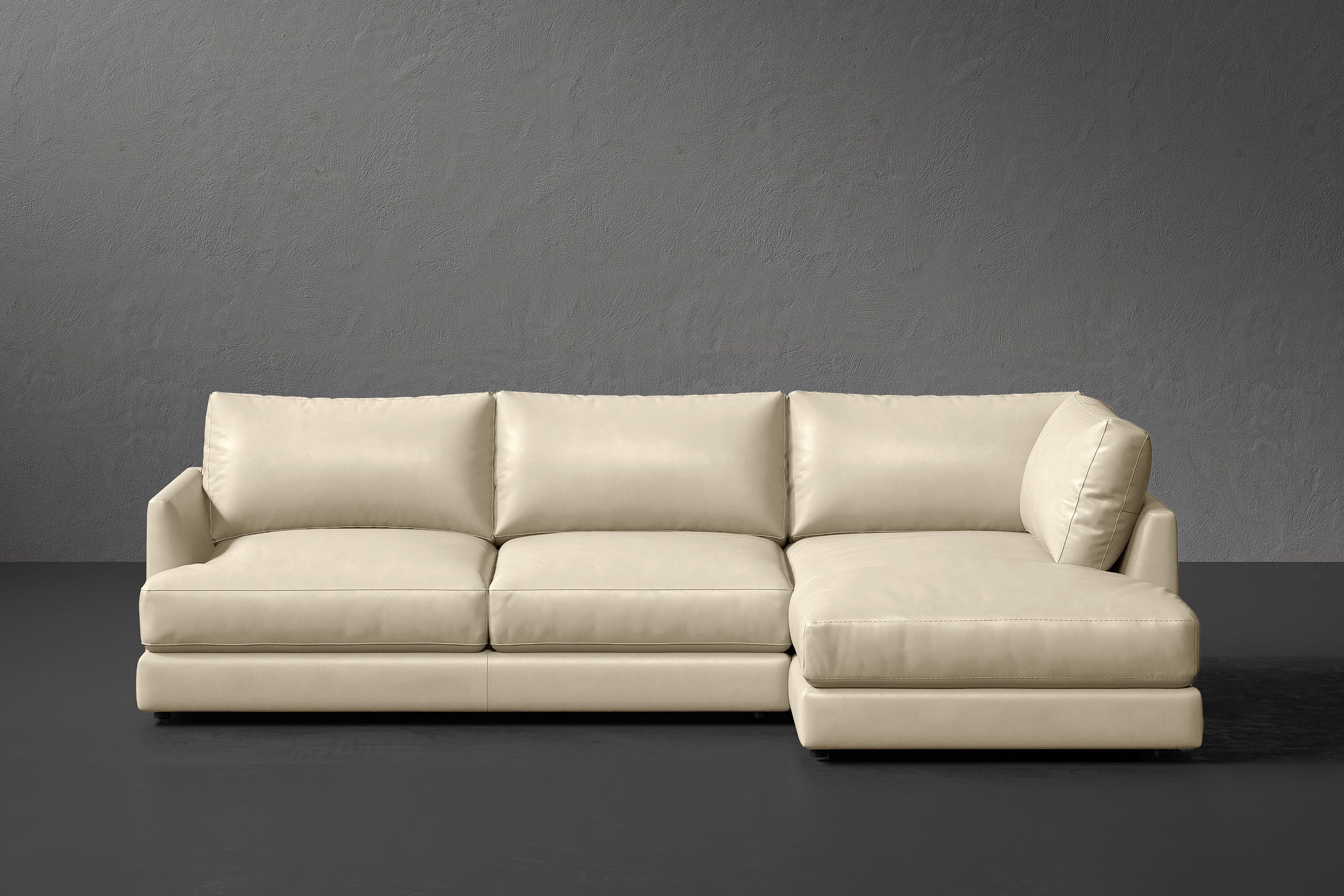 Vidal Leather Sectional Sofa