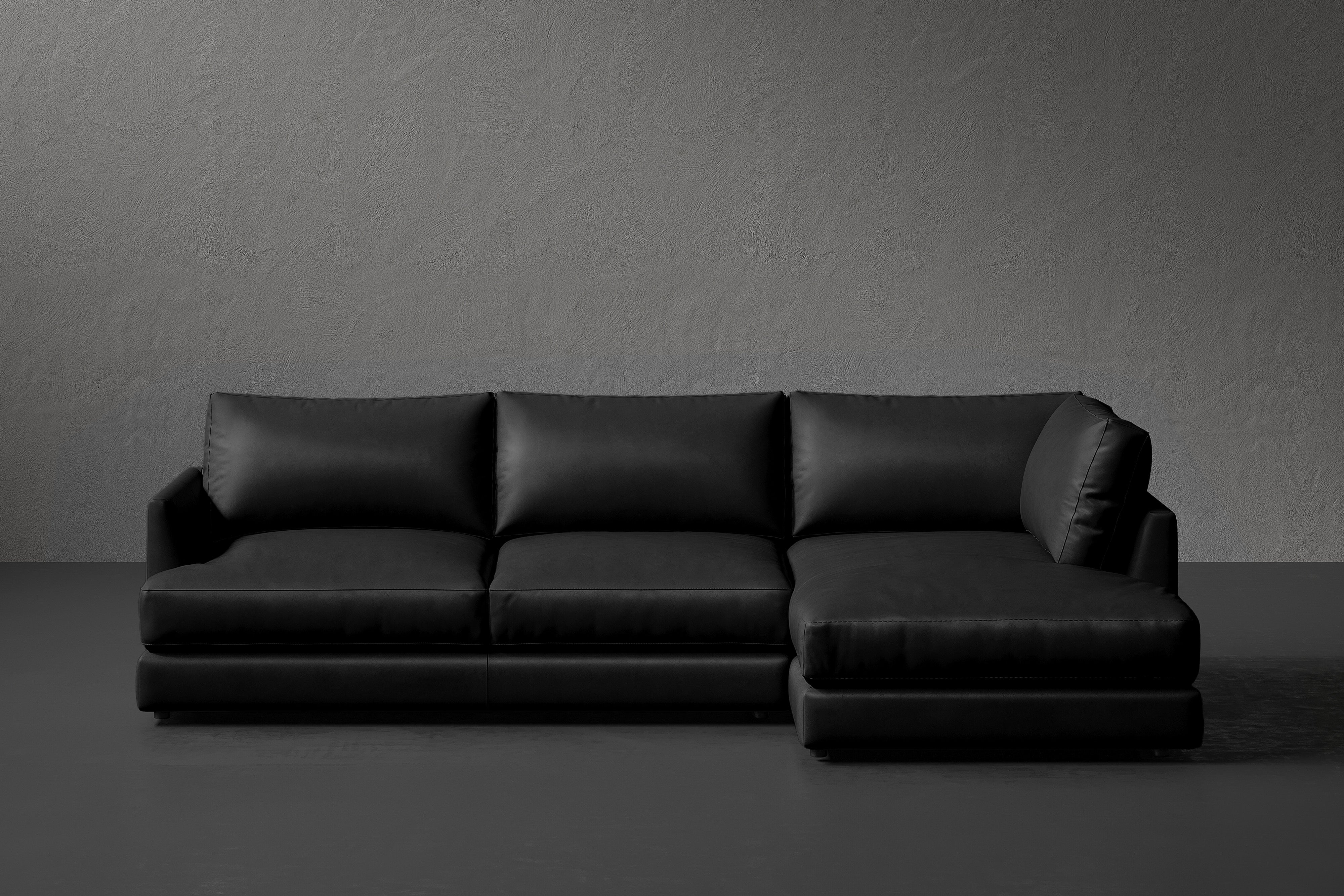 Vidal Leather Sectional Sofa