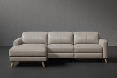 Ozanne Leather Recliner Sectional Sofa