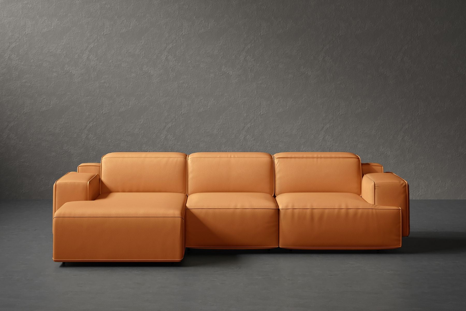 Bain Leather Recliner Sectional Sofa