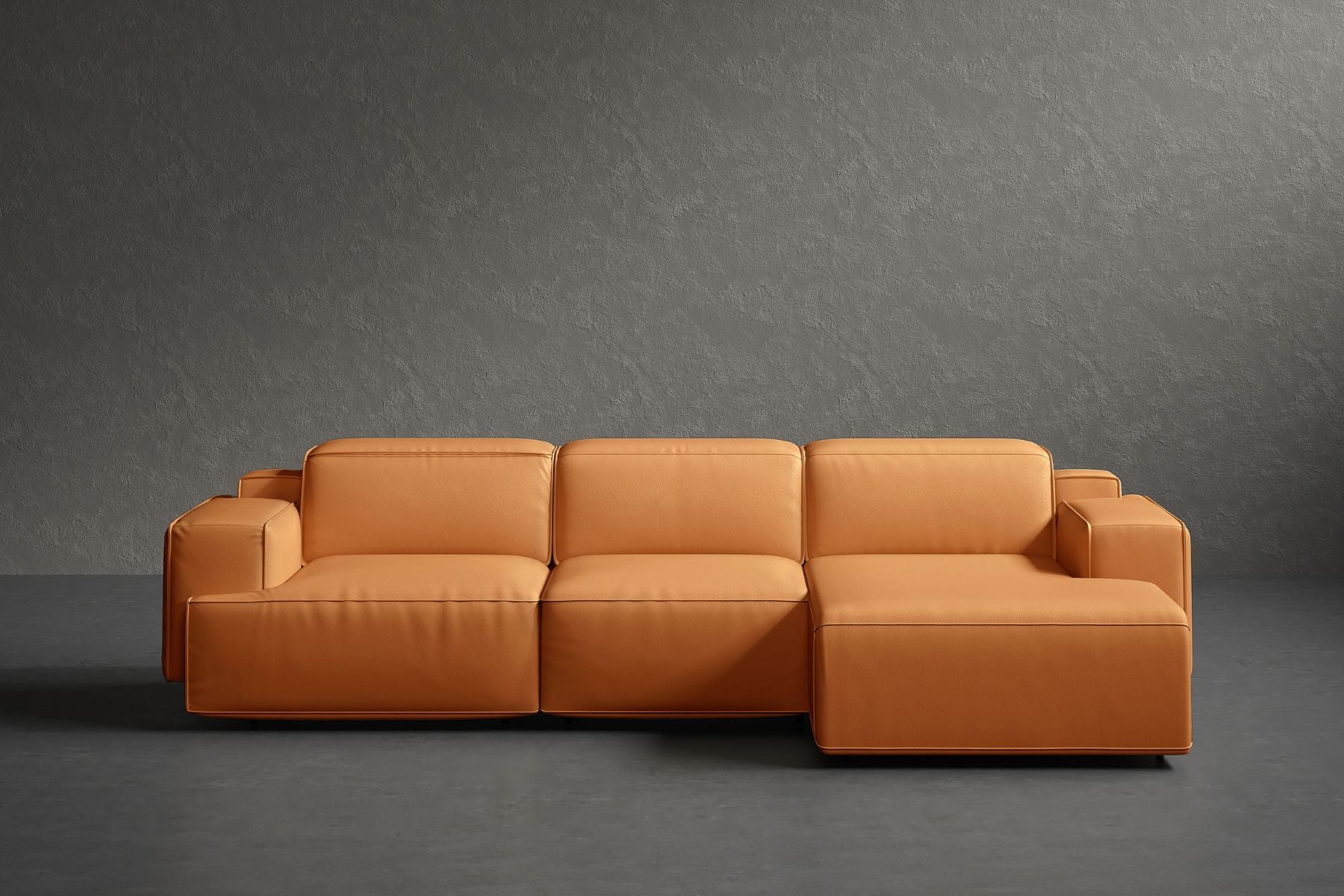 Bain Leather Recliner Sectional Sofa