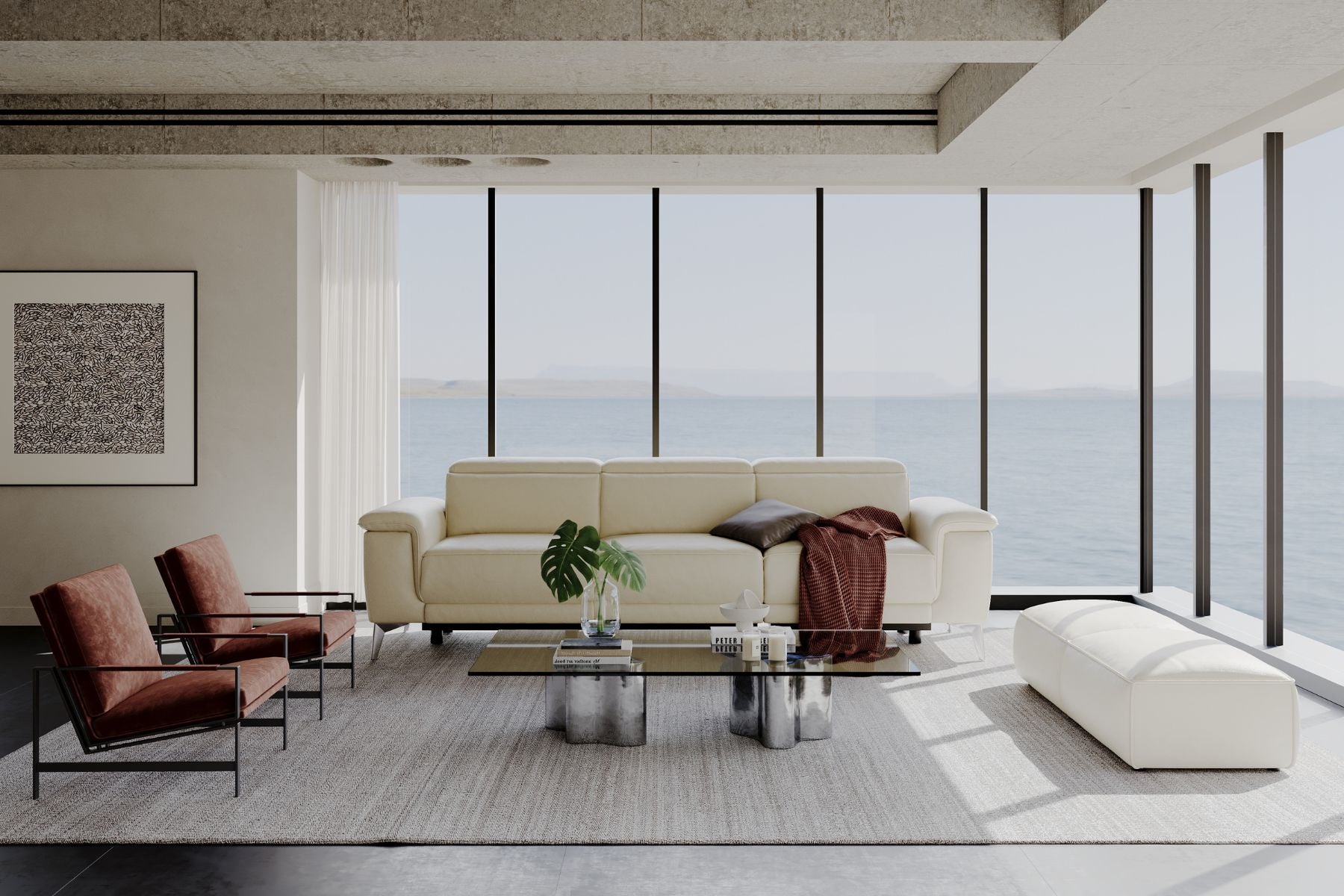 Millet Nordic Hygge™ Leather Reclining Sofa