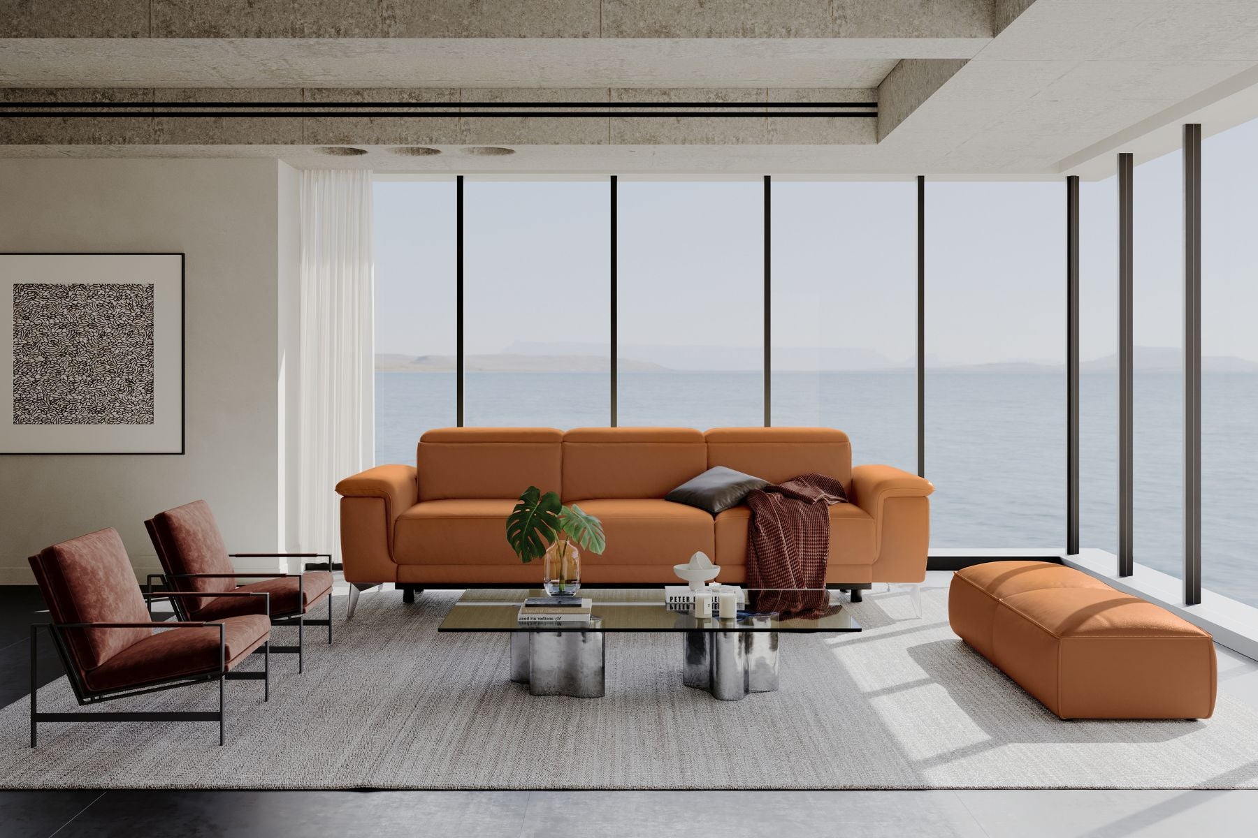 Millet Nordic Hygge™ Leather Reclining Sofa