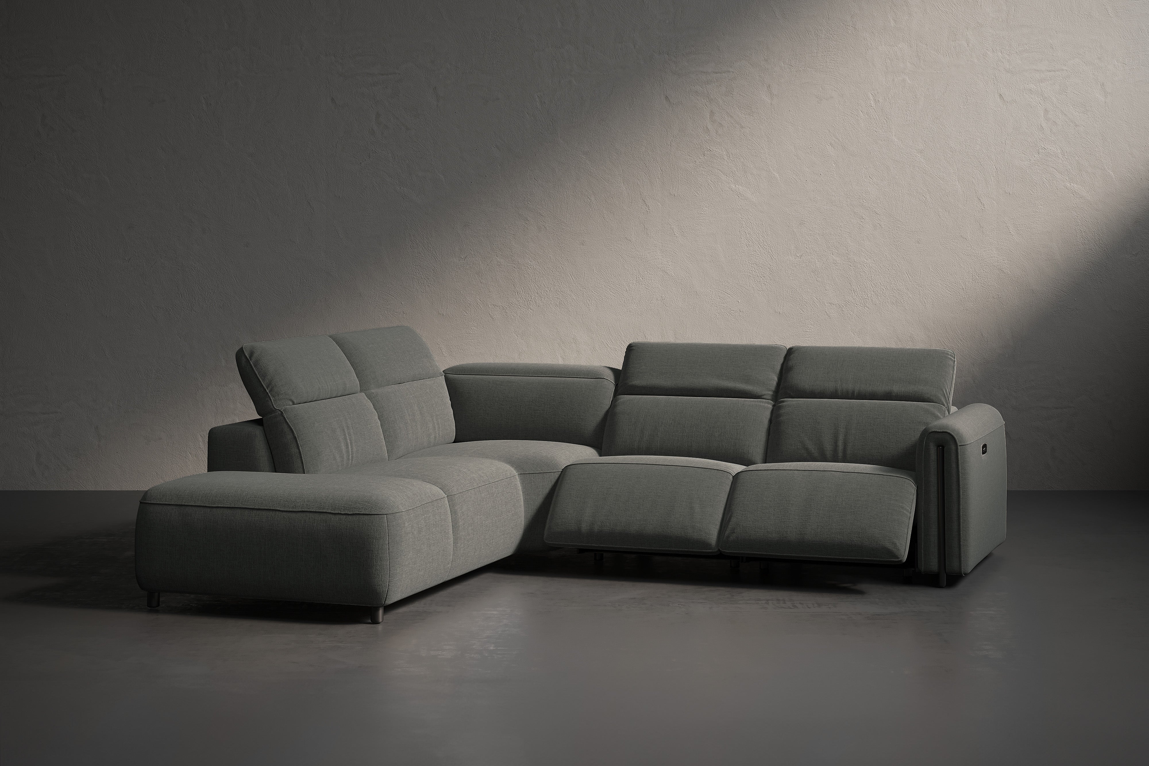 Ricci Fabric Recliner Sectional Cloud Sofa