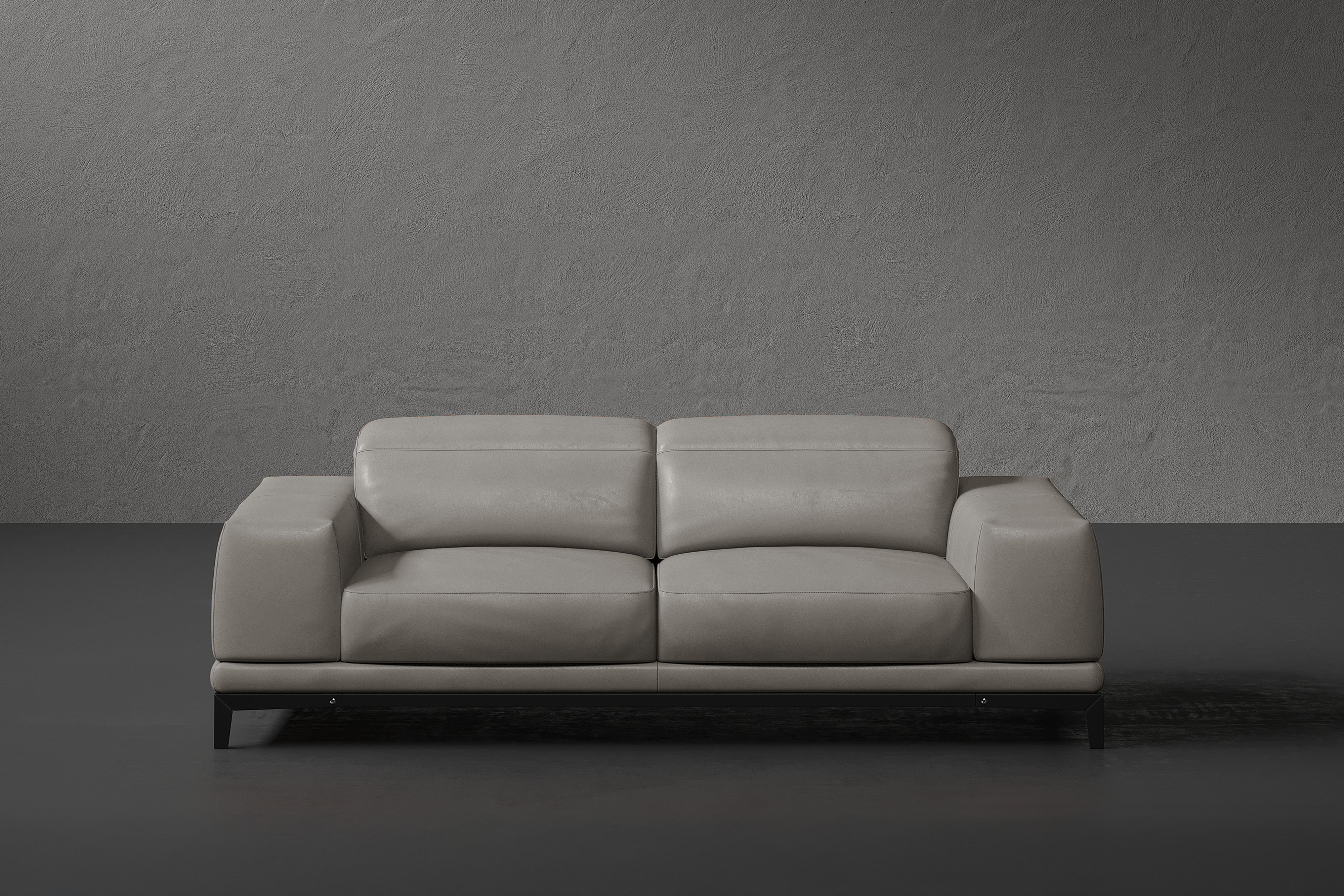 Brun Leather Sofa