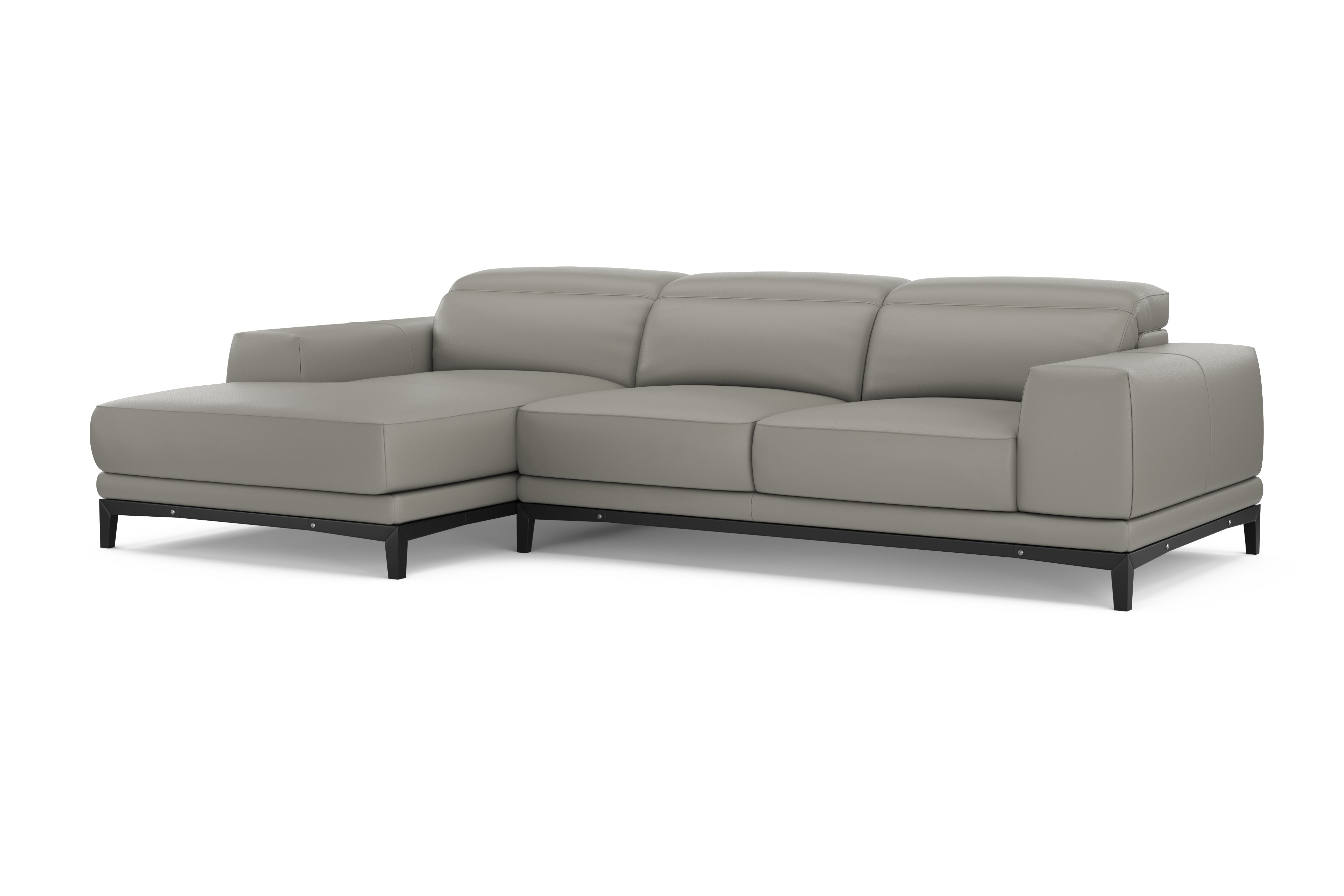 Brun Leather Sectional Sofa