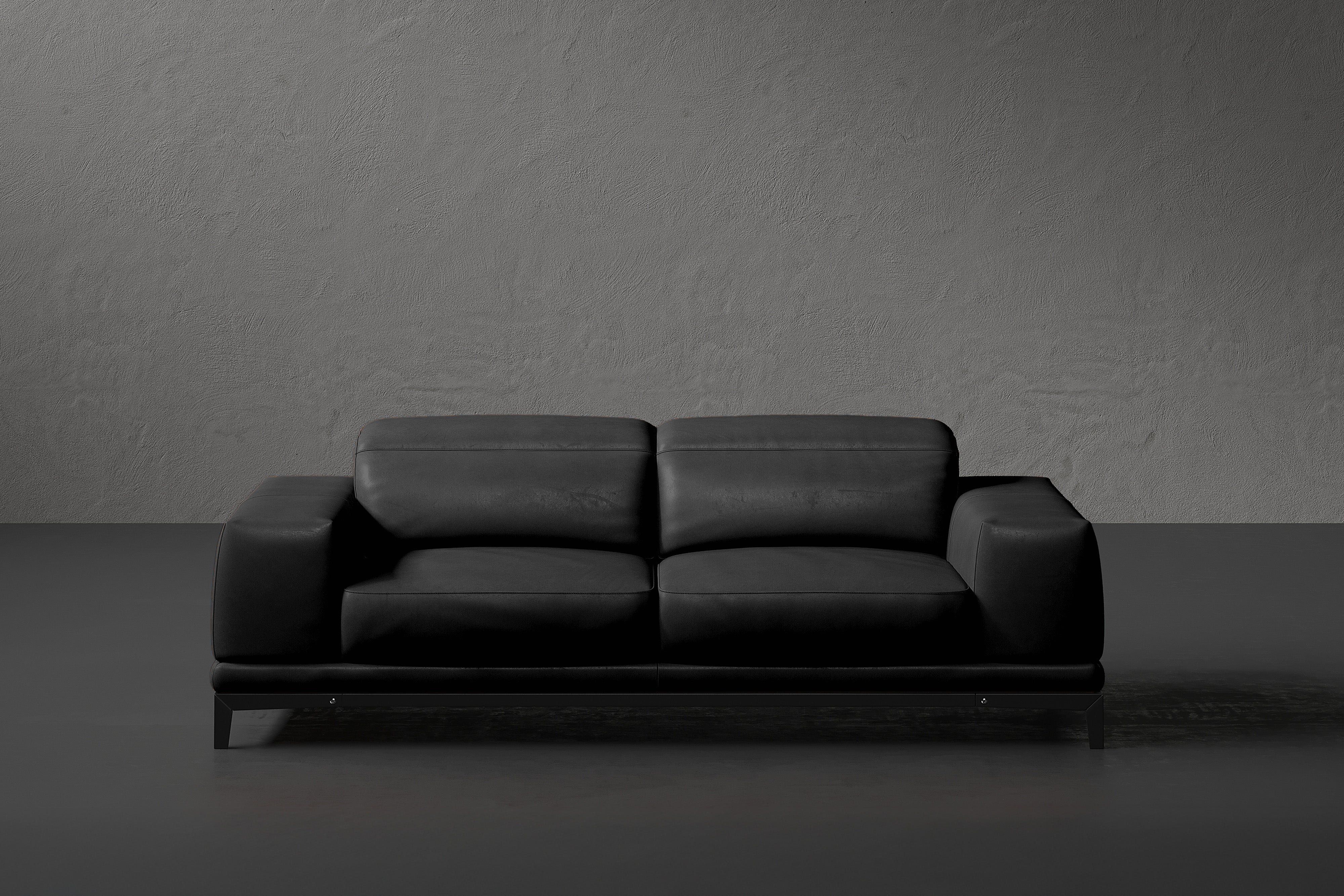 Brun Leather Sofa