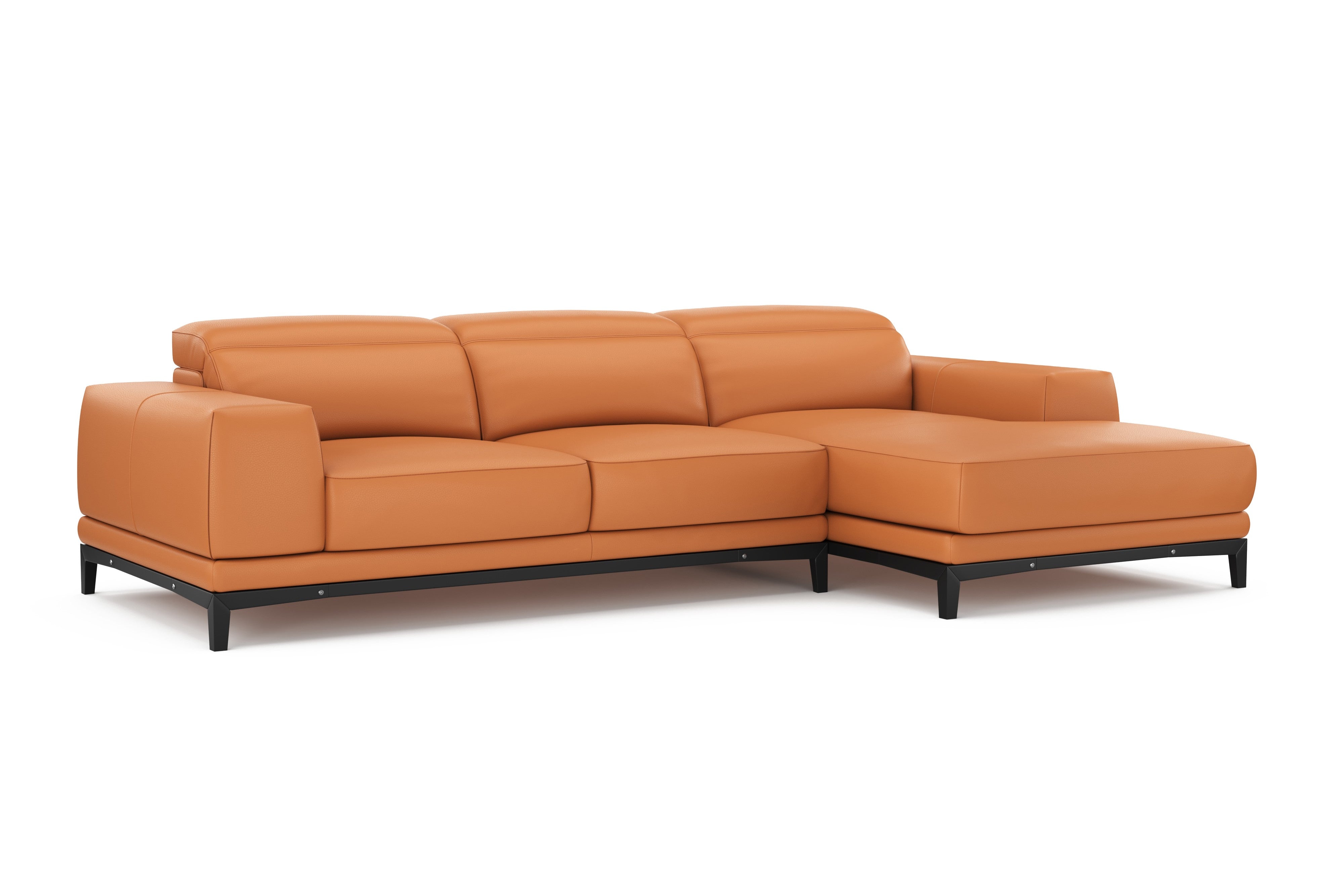 Brun Leather Sectional Sofa