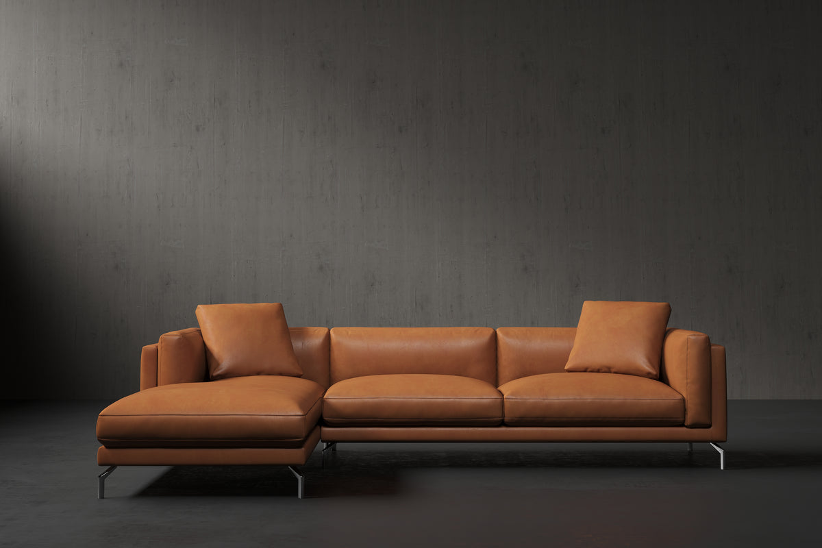 Siegfrid Leather Sectional Sofa