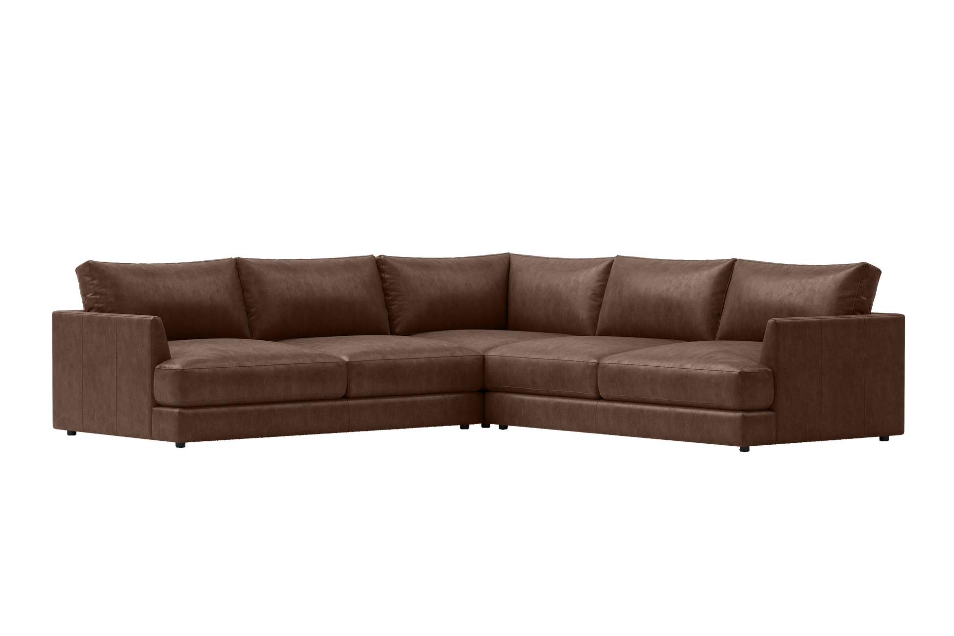 Vidal Leather L-Shape Corner Sofa