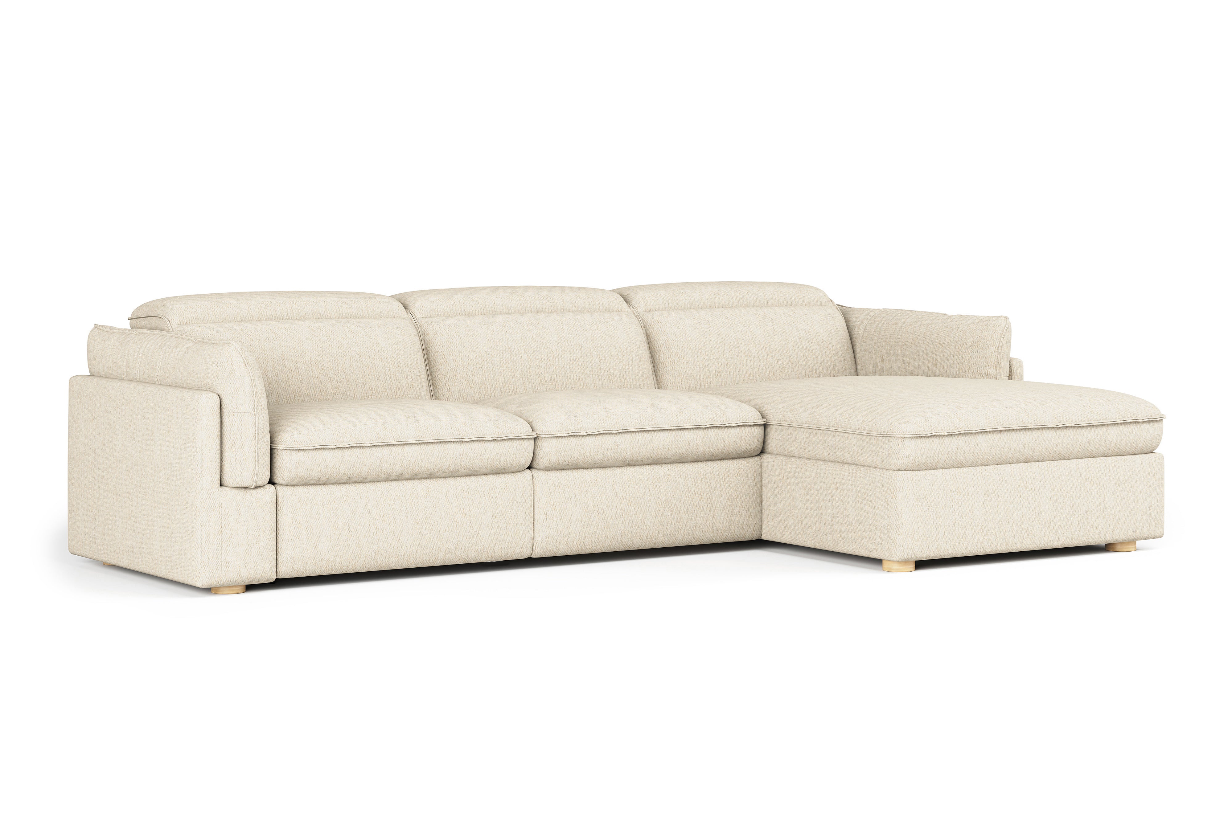 Bocelli Cloud Fabric Recliner Sectional Sofa