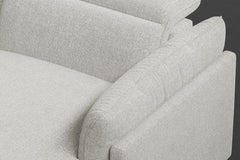 Bocelli Cloud Fabric Recliner Sectional Sofa