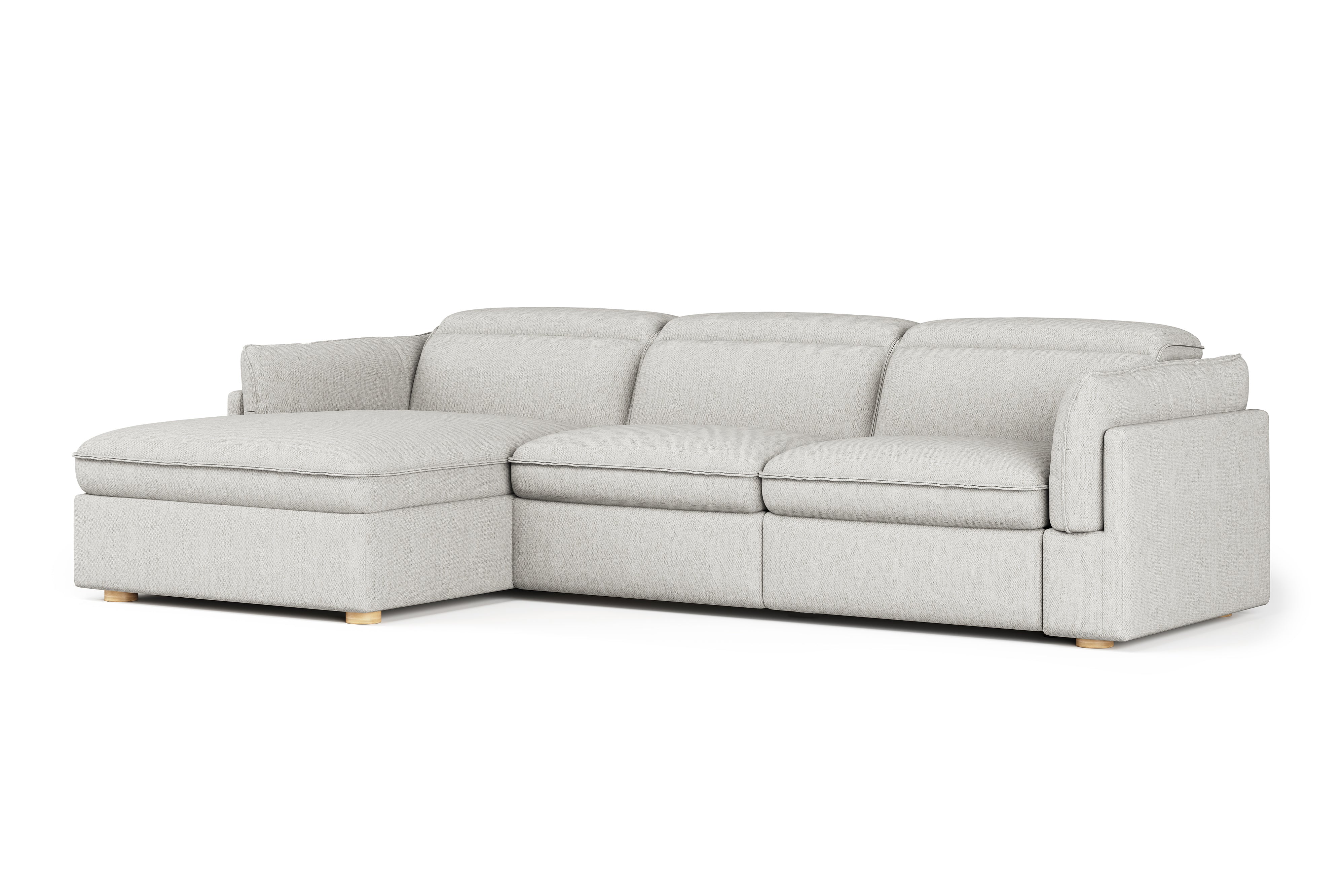 Bocelli Cloud Fabric Recliner Sectional Sofa