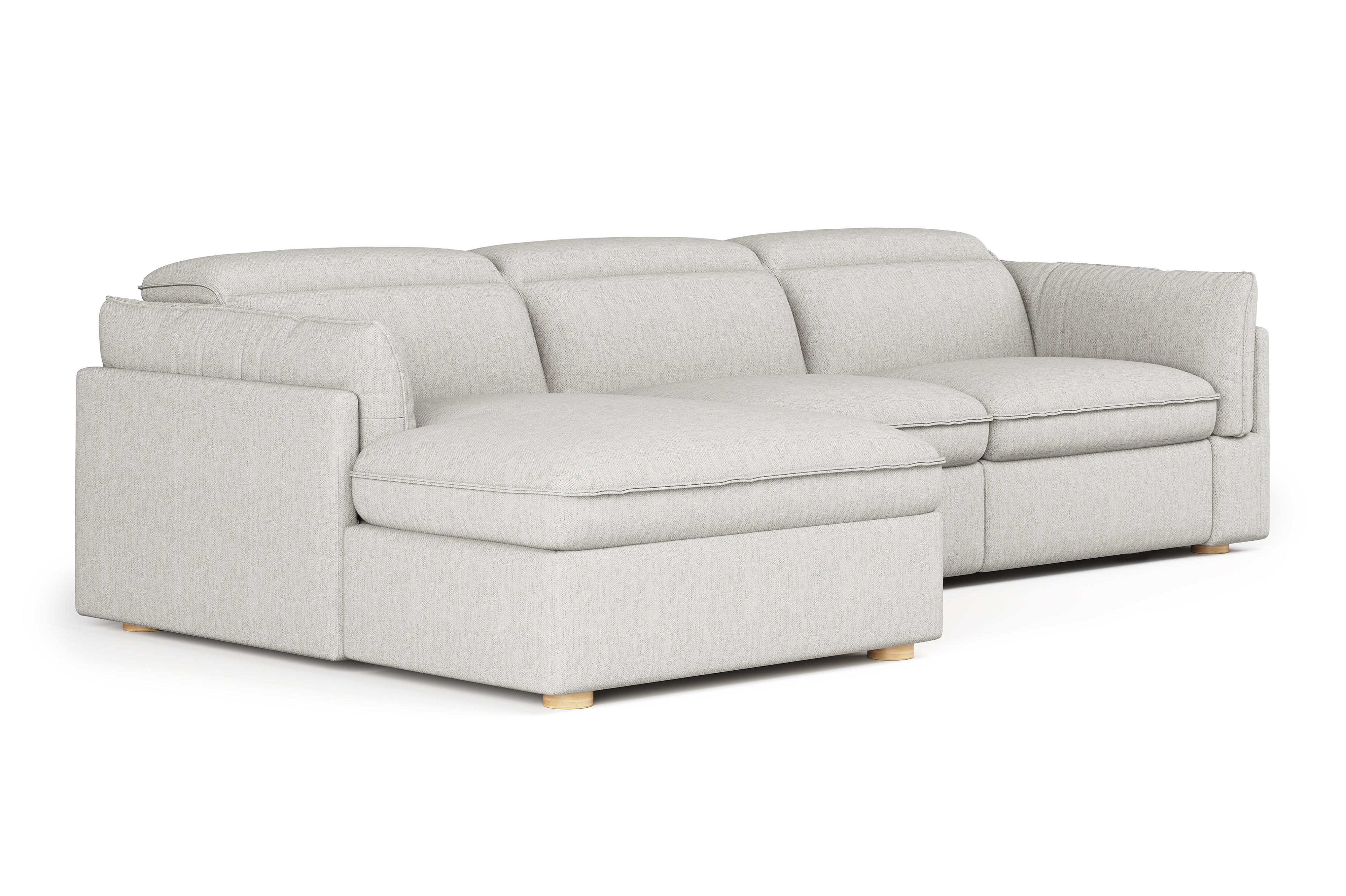 Bocelli Cloud Fabric Recliner Sectional Sofa