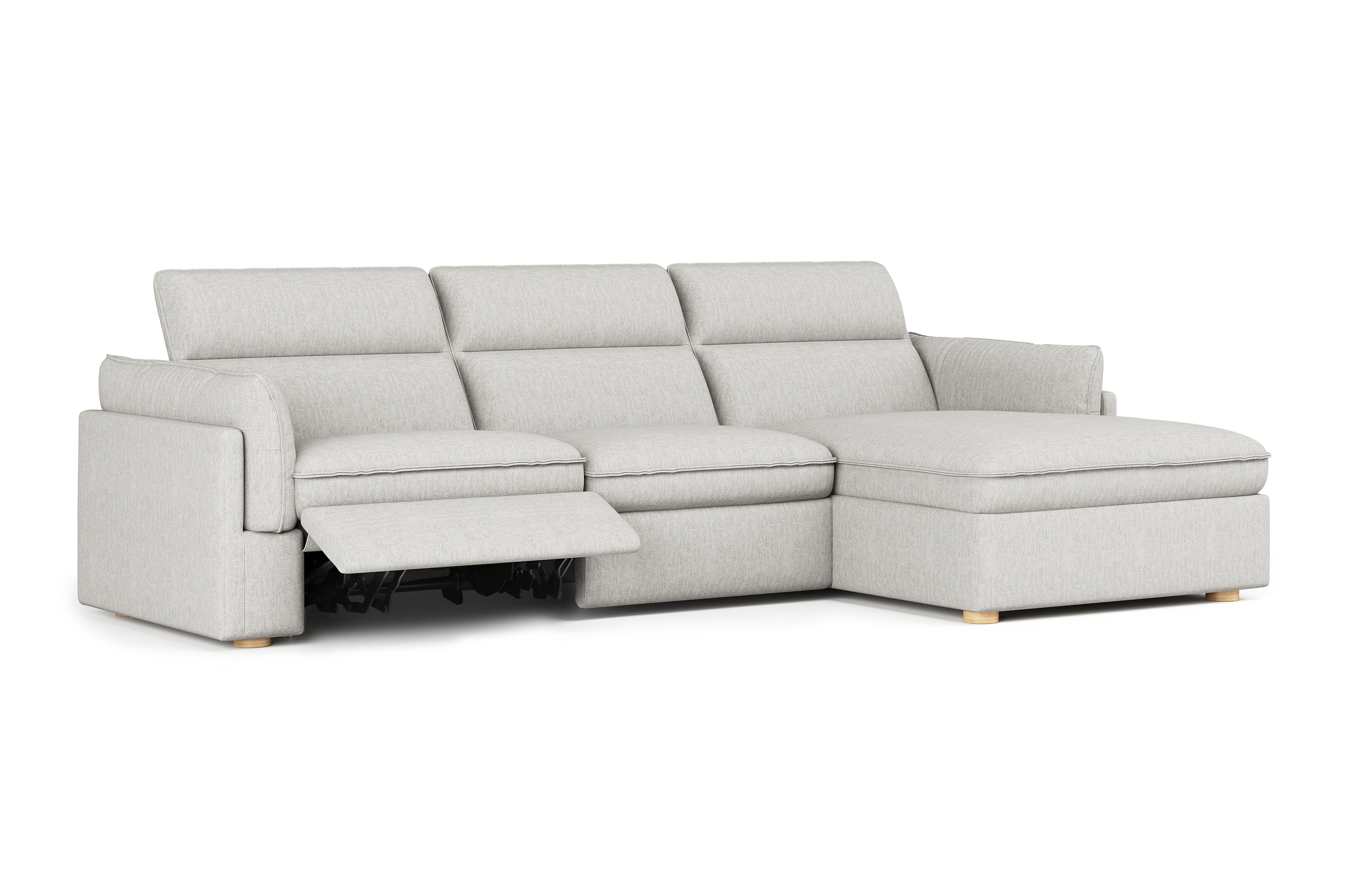 Bocelli Cloud Fabric Recliner Sectional Sofa