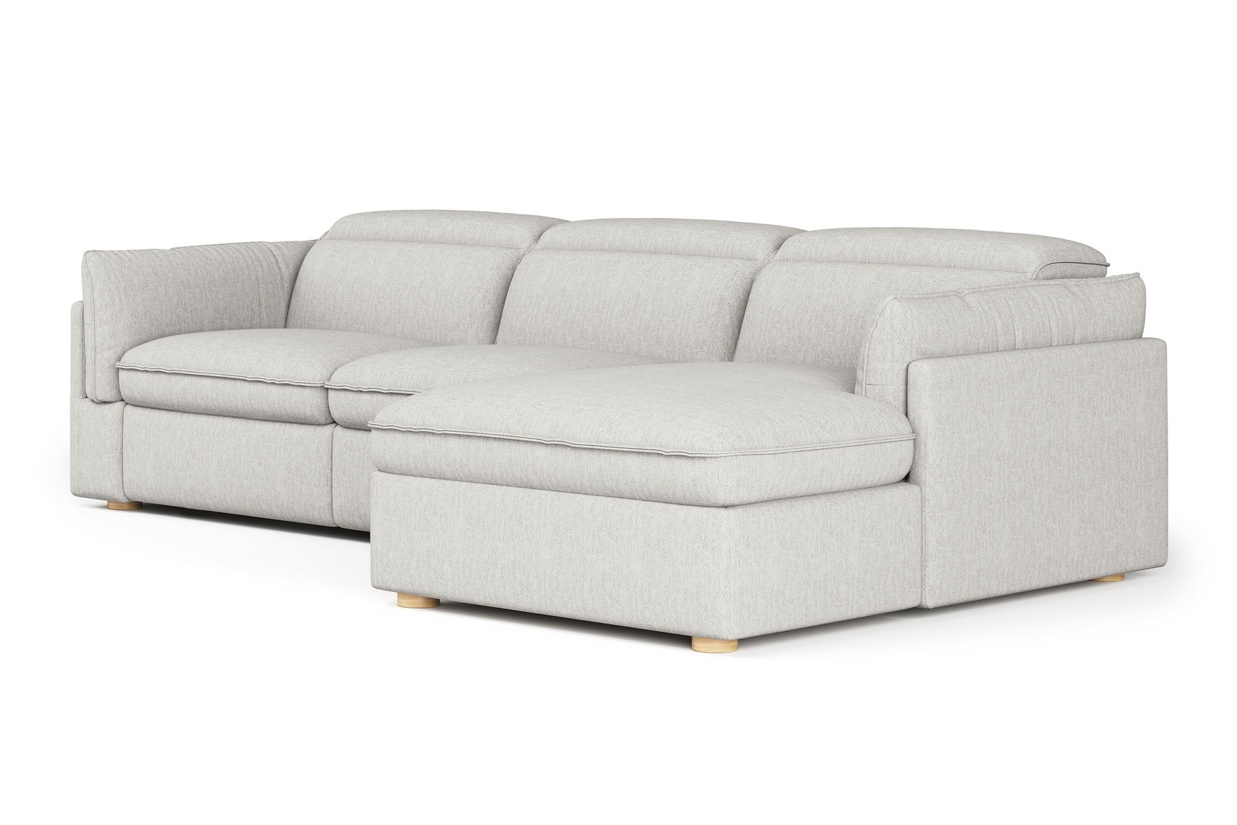 Bocelli 116" Cloud Fabric Reclining Sectional Sofa