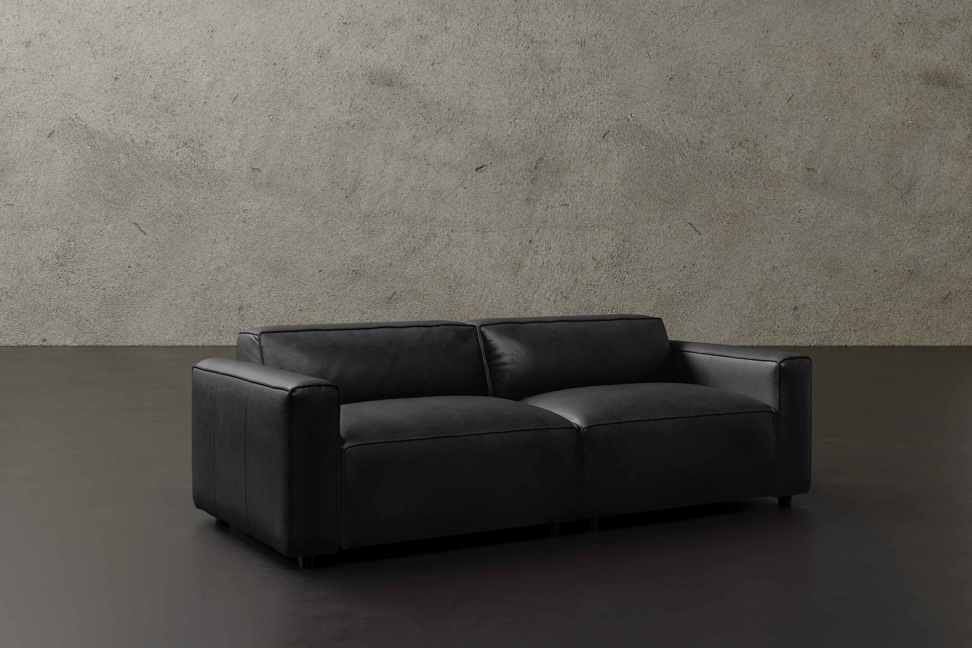 Allodi Full-aniline Leather Modular Sofa with feather-filled