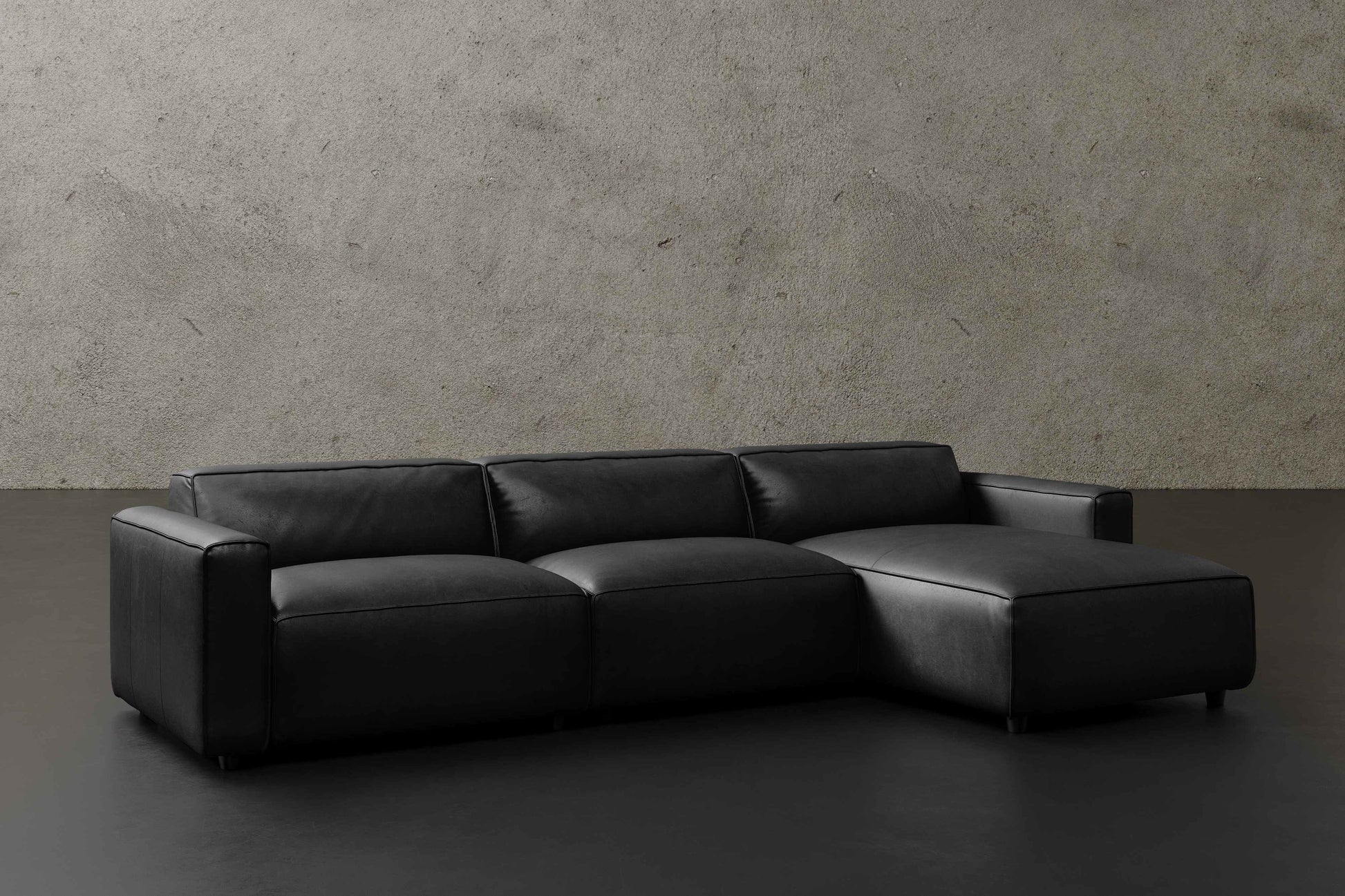 Allodi Full-aniline Leather Modular Sectional Sofa with Feather-Filled