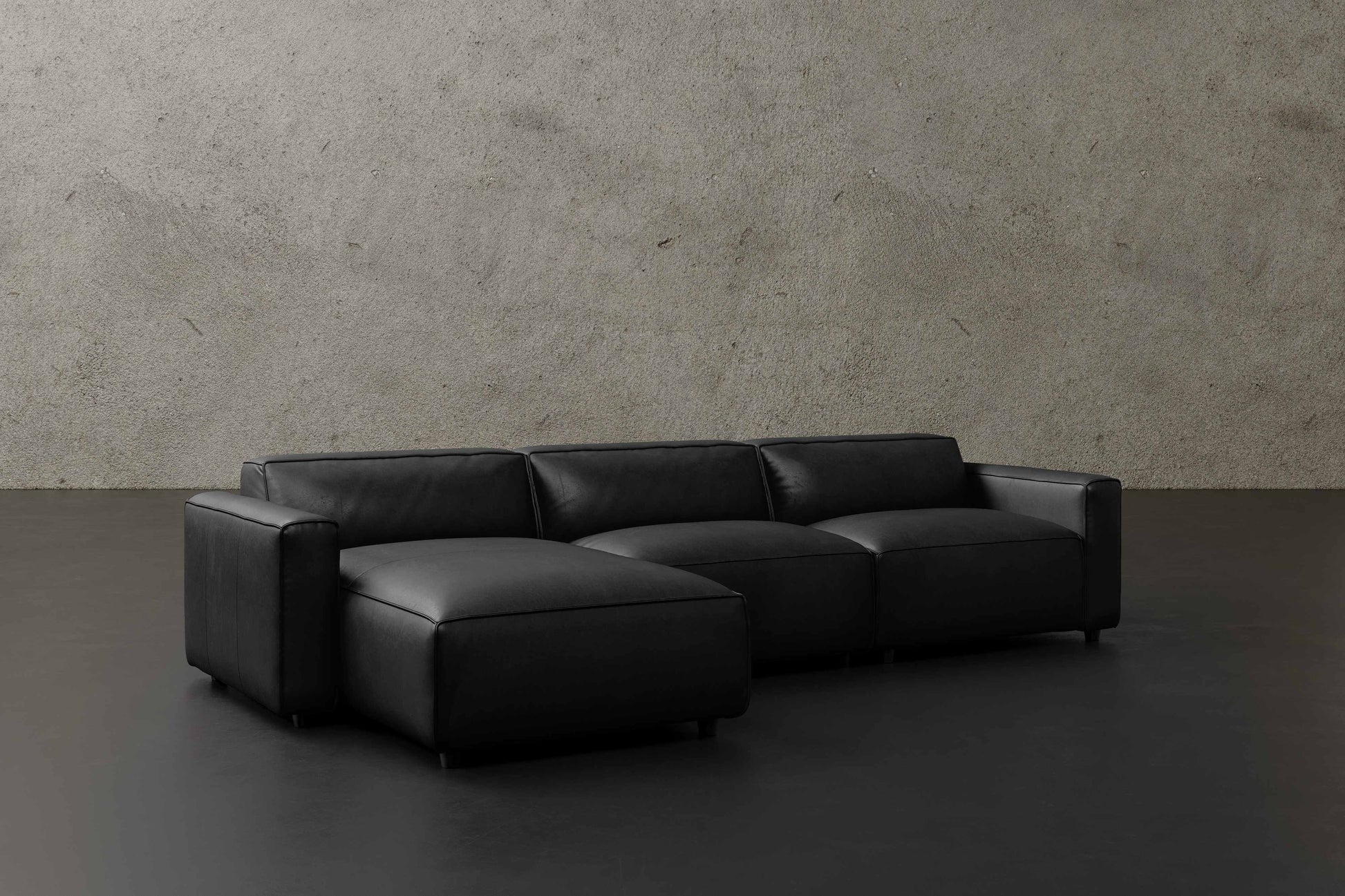 Allodi Full-aniline Leather Modular Sectional Sofa with Feather-Filled
