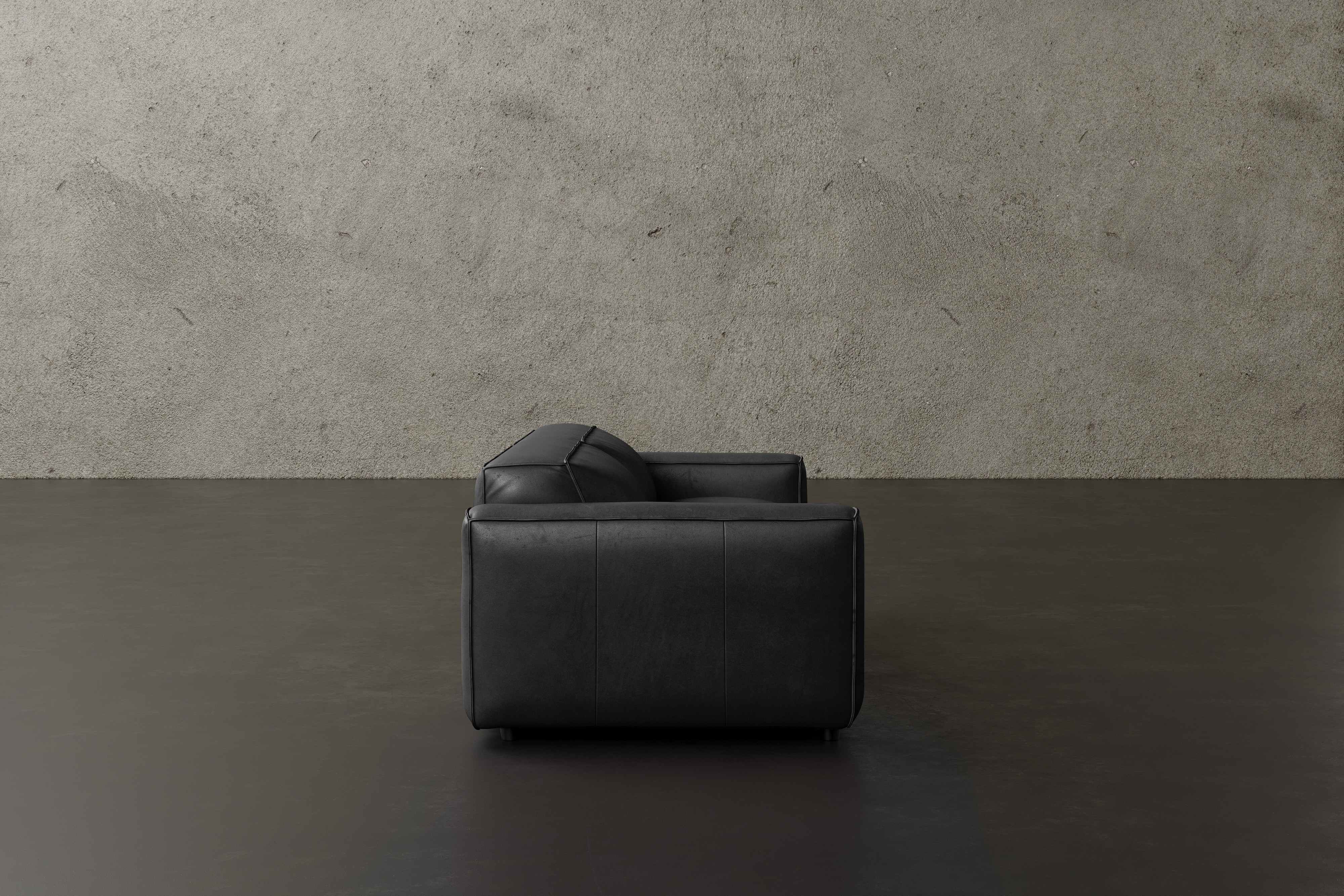 Allodi Full-aniline Leather Modular Sofa with feather-filled