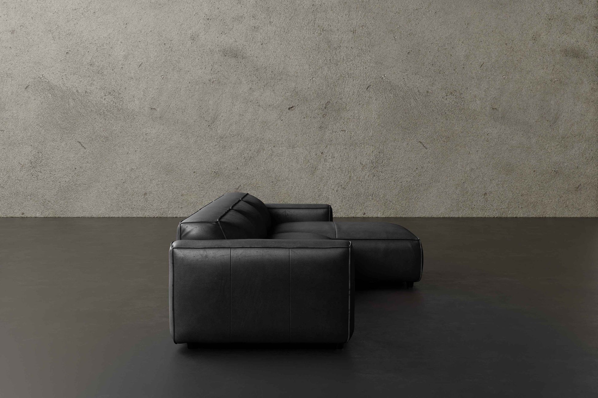 Allodi Full-aniline Leather Modular Sectional Sofa with Feather-Filled