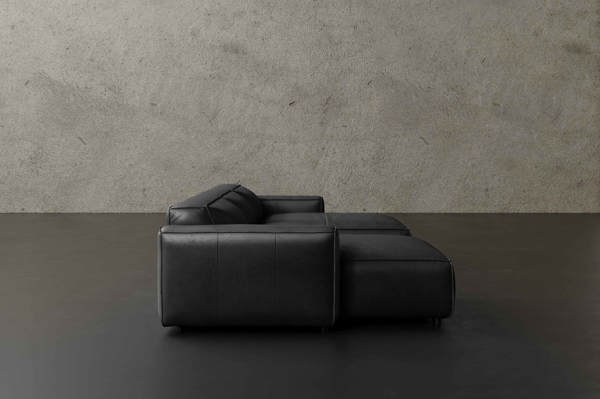 Allodi Full-aniline Leather Modular Sectional Sofa with Feather-Filled