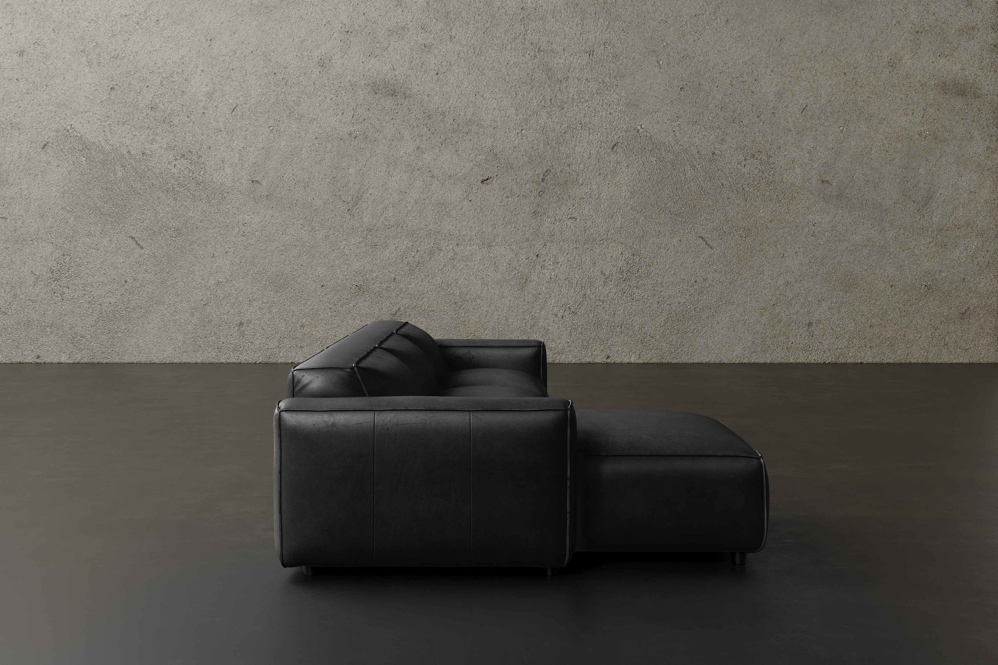 Allodi Full-aniline Leather Modular Sectional Sofa with Feather-Filled
