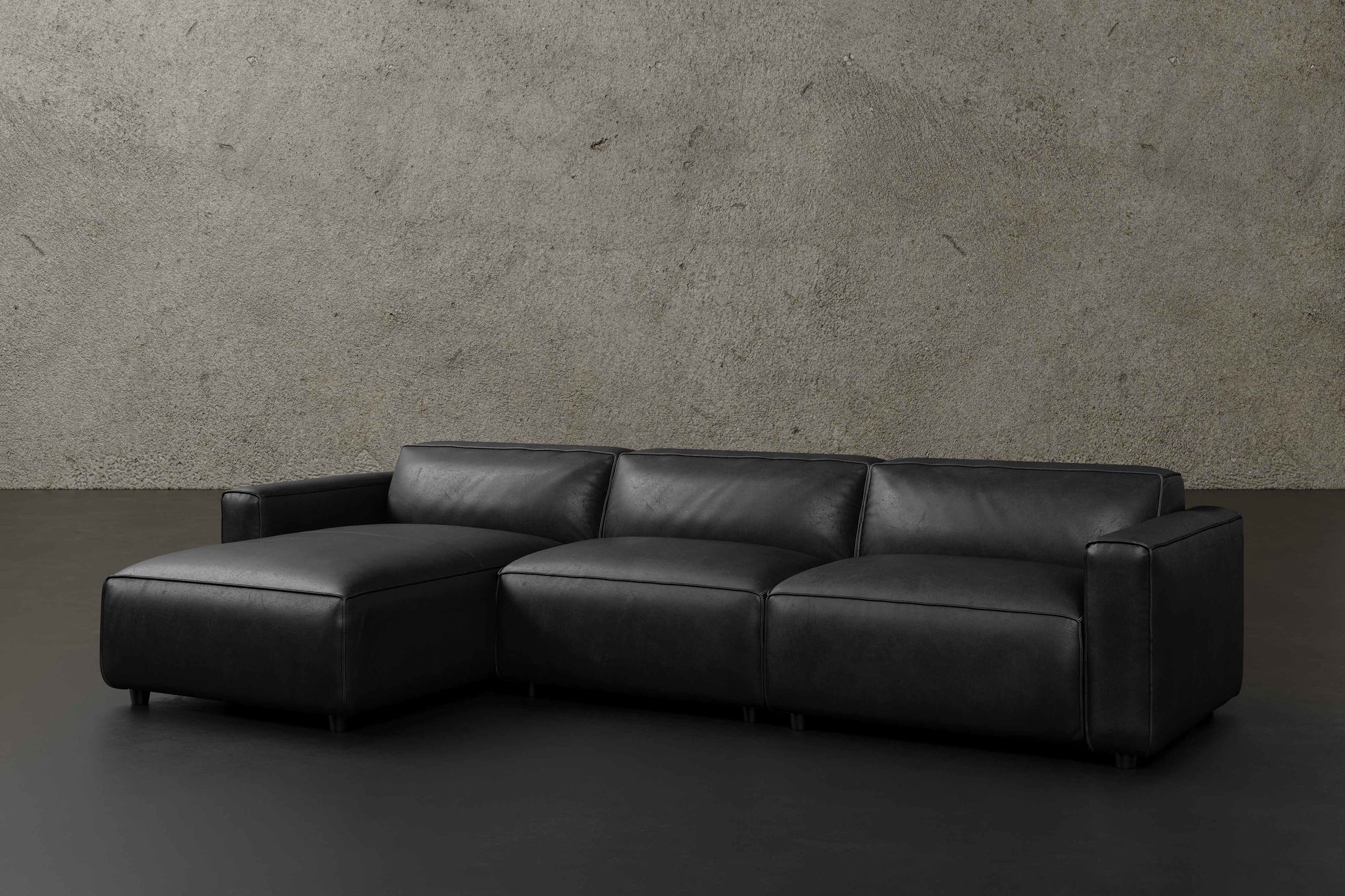 Allodi Full-aniline Leather Modular Sectional Sofa with Feather-Filled