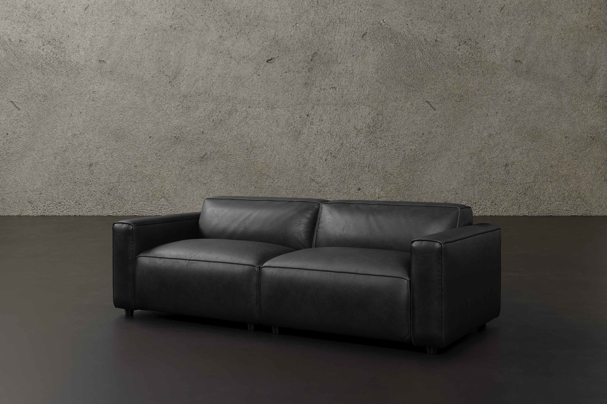 Allodi Full-aniline Leather Modular Sofa with feather-filled