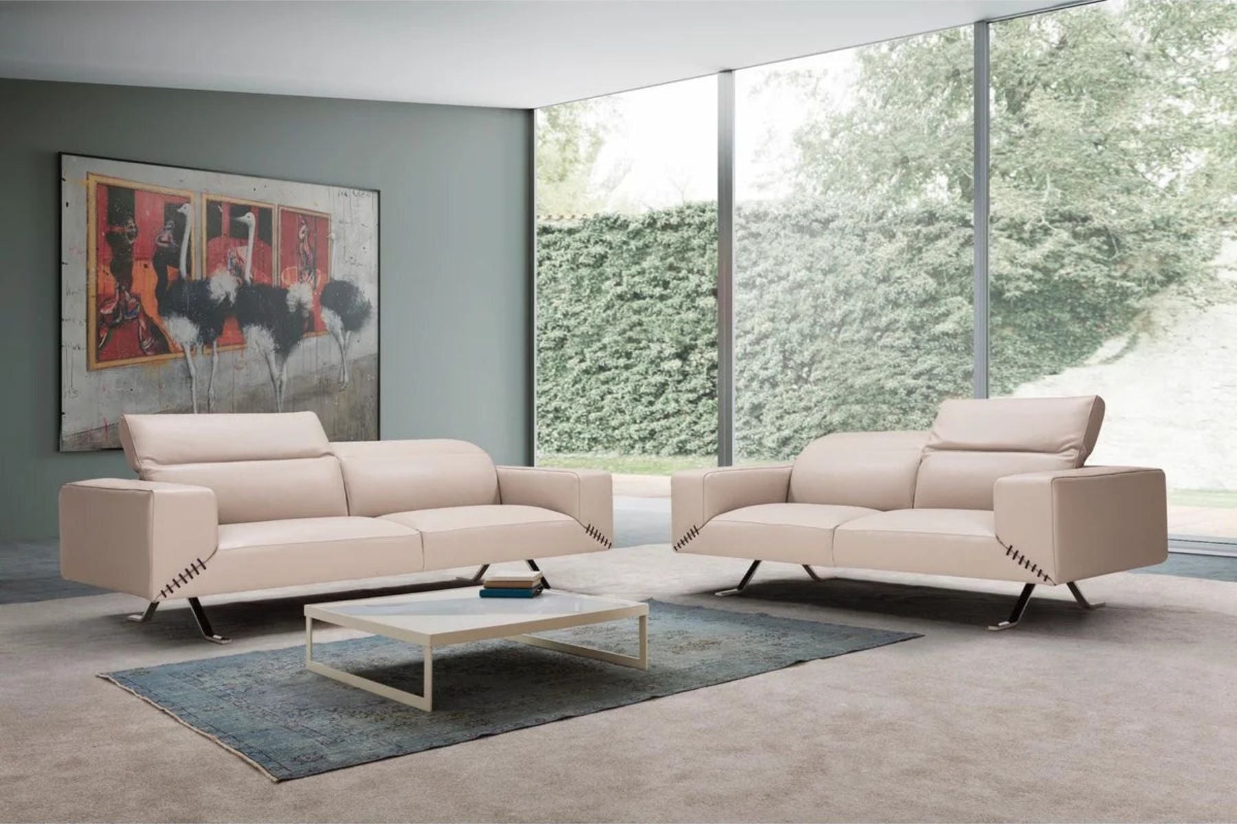 Lucien Italian Full Grain Leather Sofa
