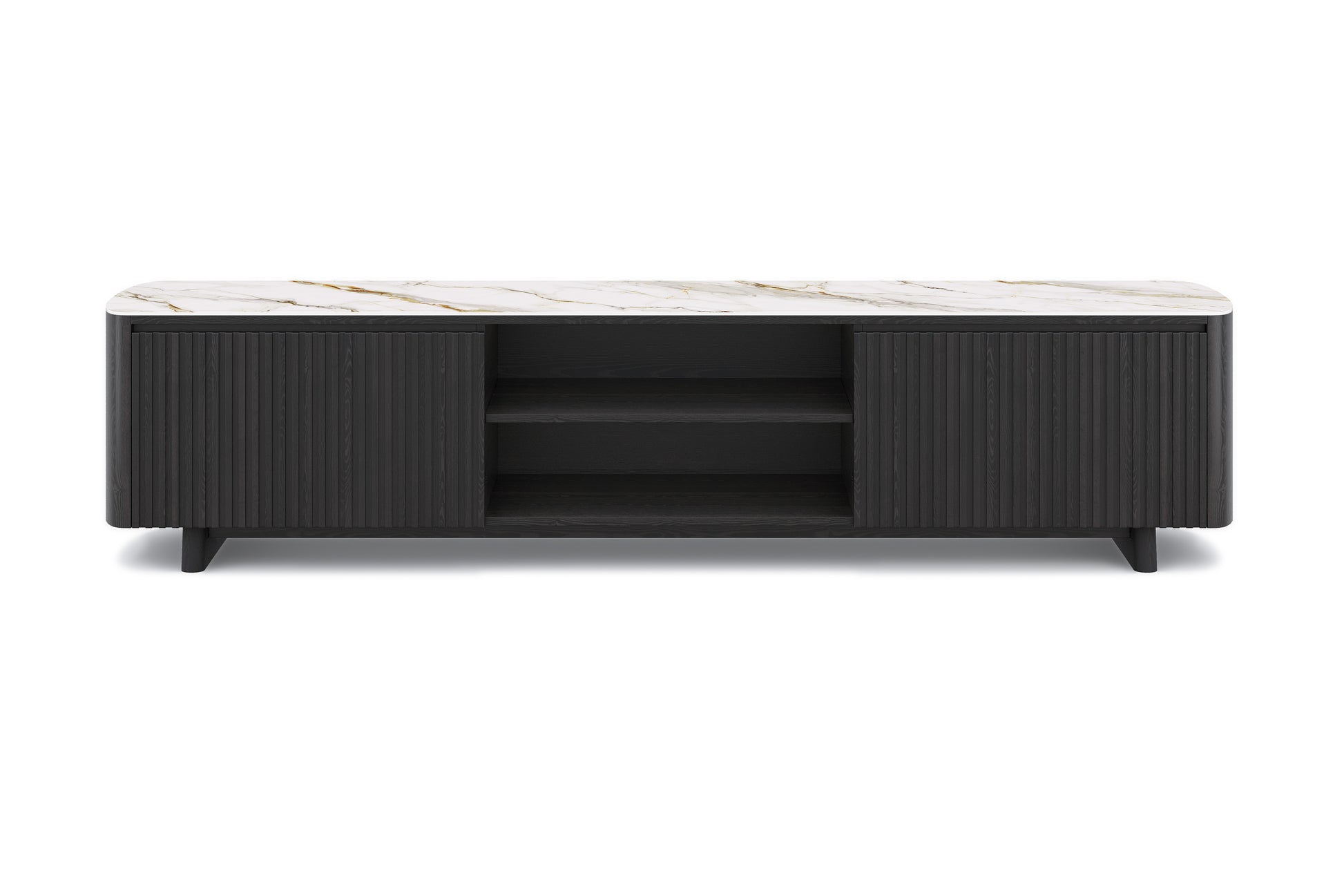 Beaufort Oak Wood Media Console