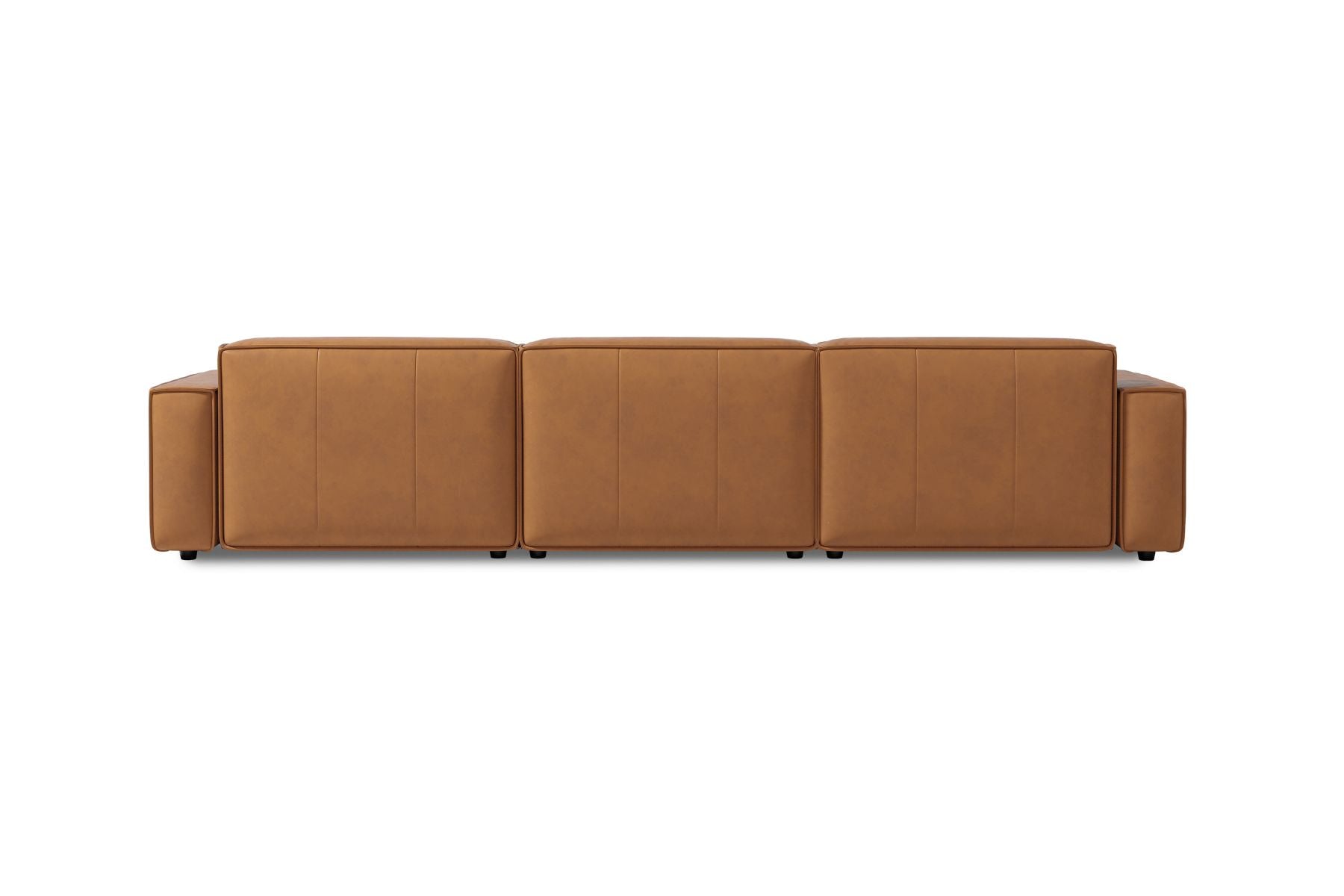 Allodi Full-aniline Leather Modular Sectional Sofa with Feather-Filled