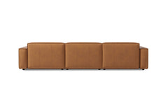 Allodi Full-aniline Leather Modular Sectional Sofa with Feather-Filled