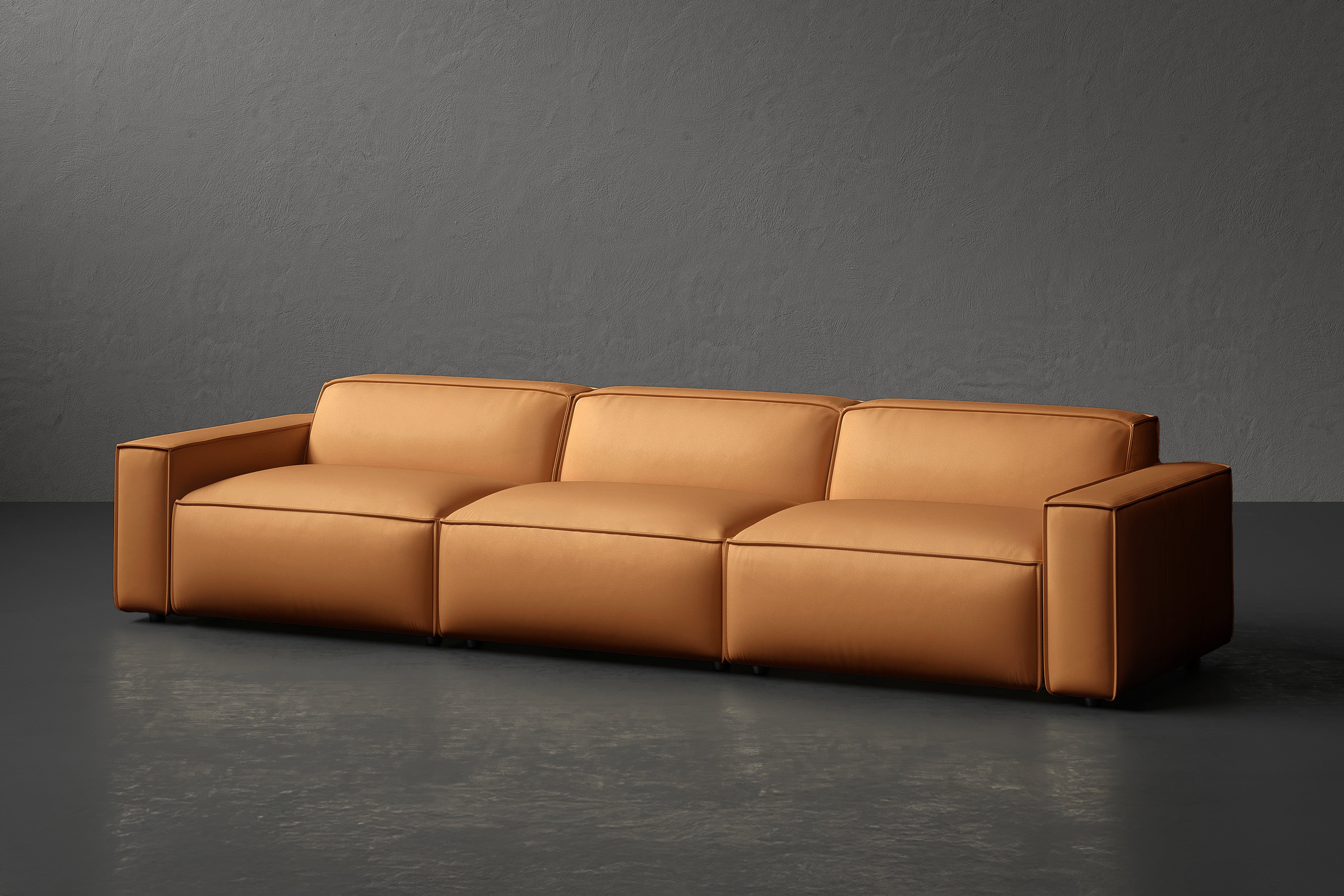 Nathan Leather Modular Sofa