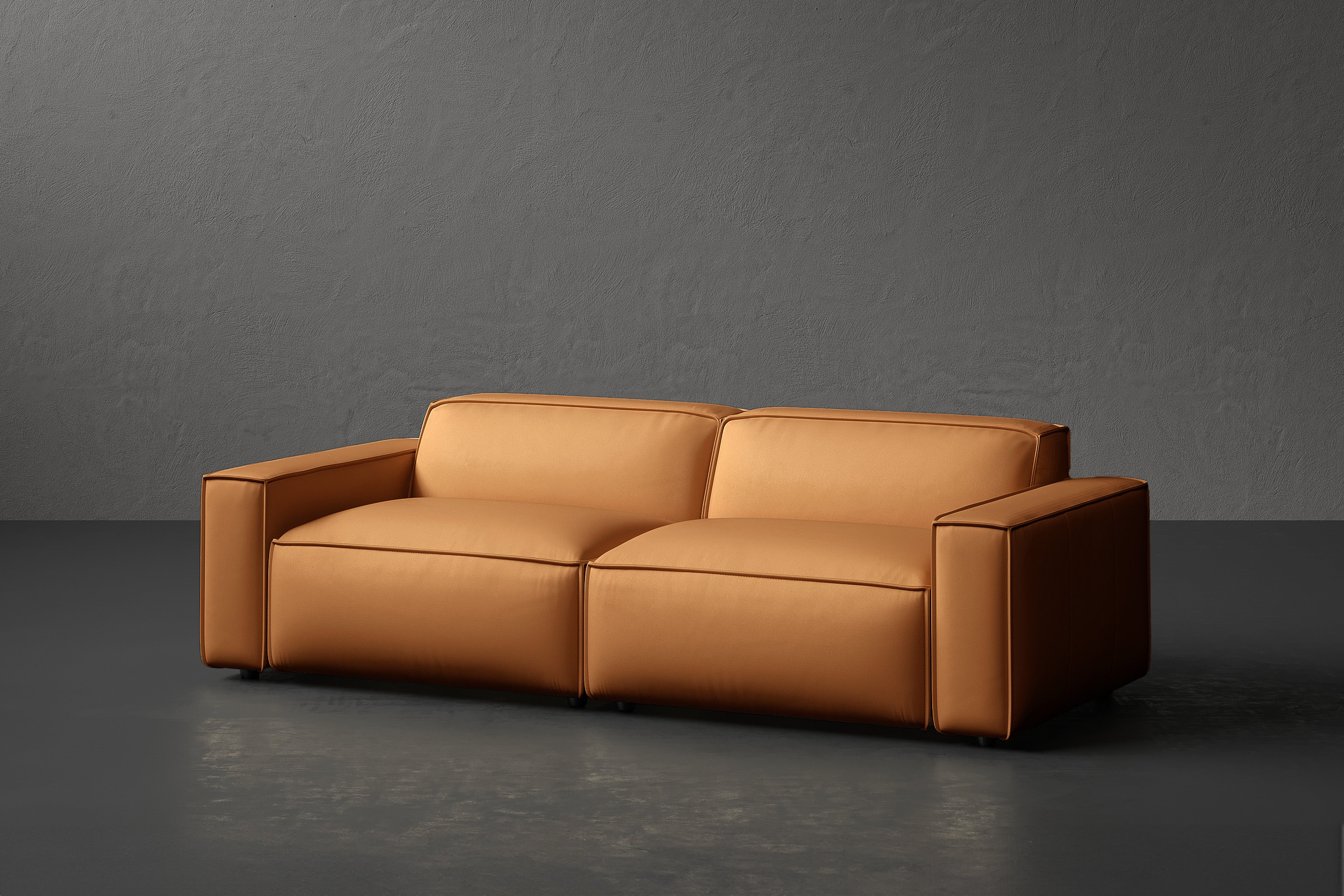 Nathan Leather Modular Sofa