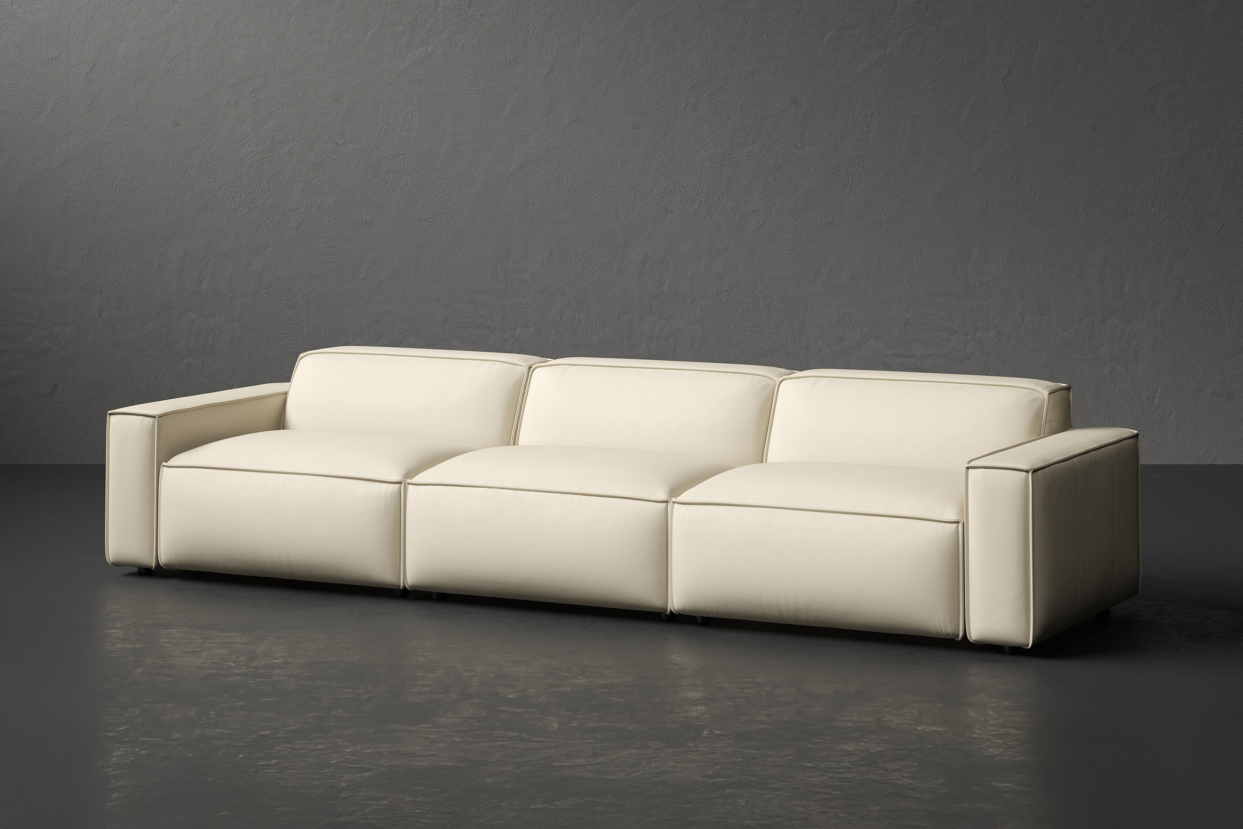 Nathan Leather Modular Sofa