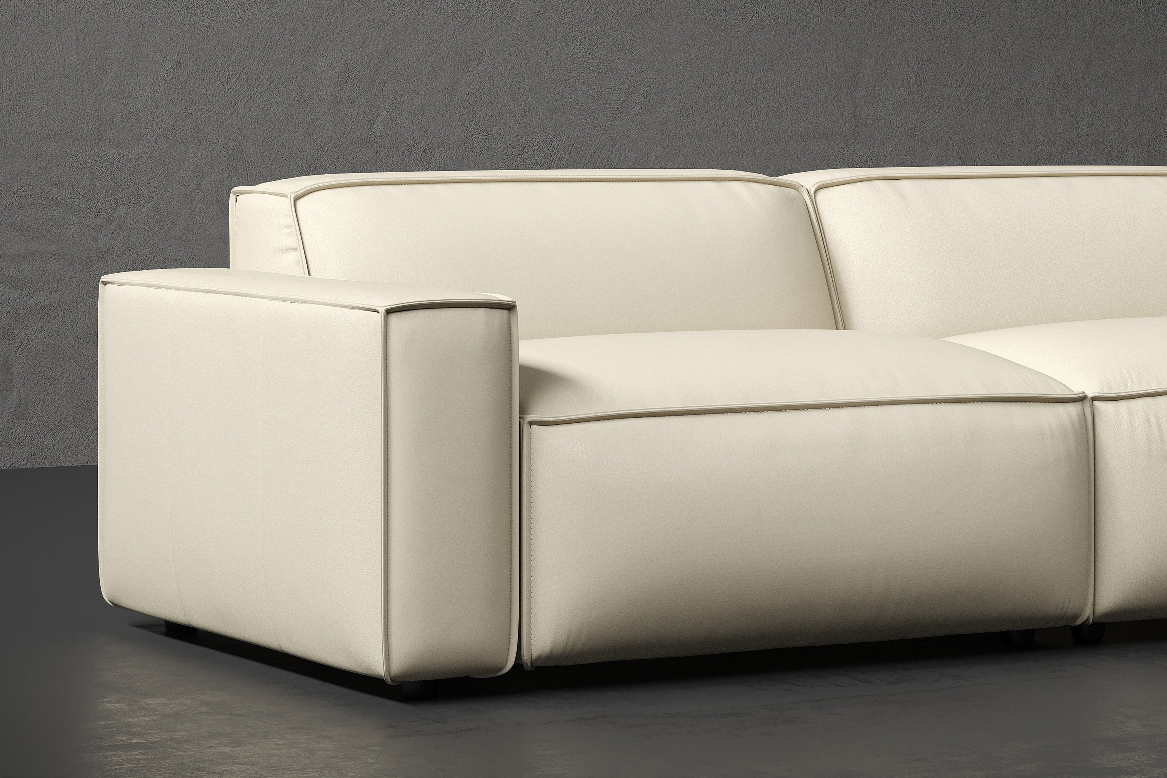 Nathan Leather Modular Sofa