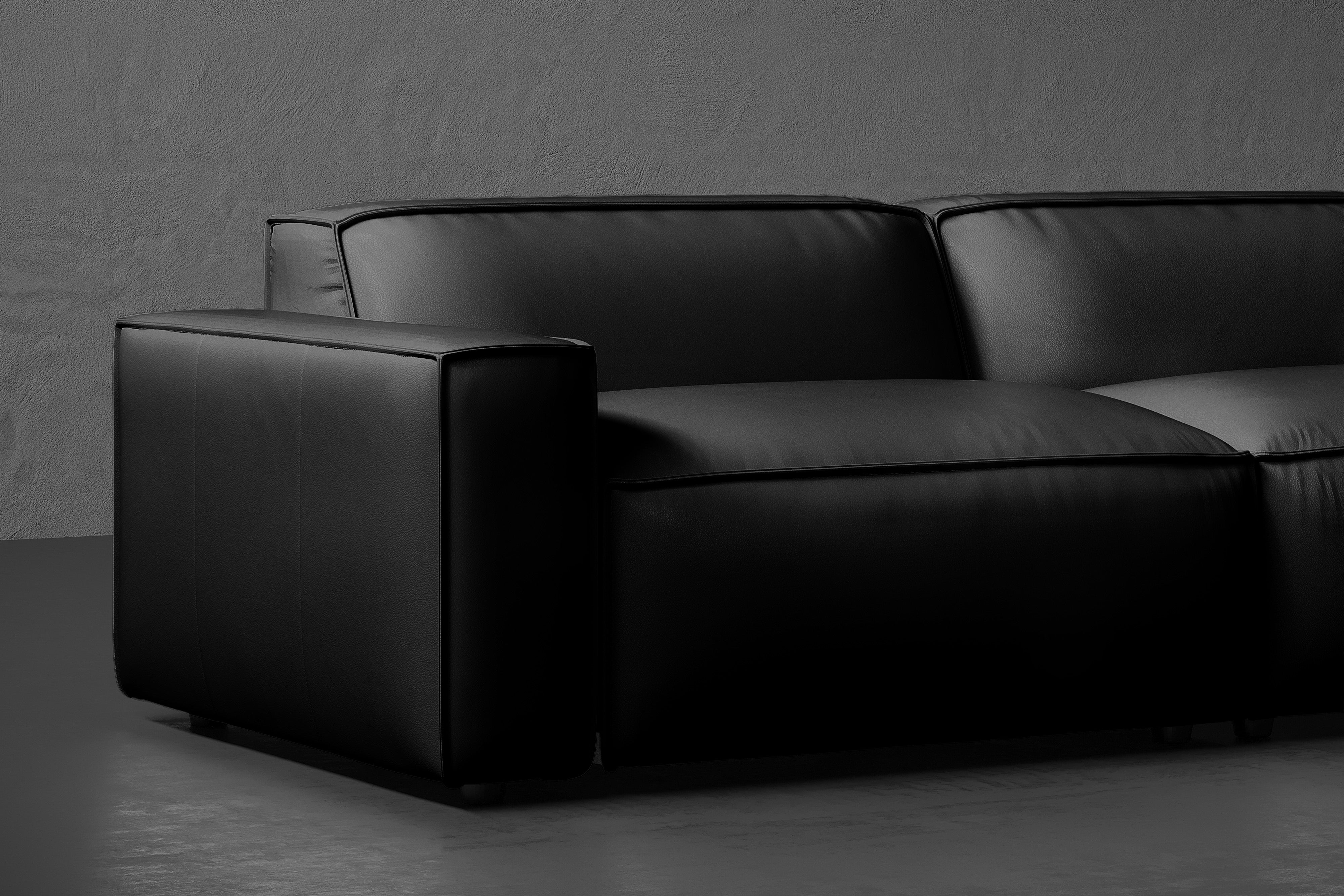 Nathan Leather Modular Sofa