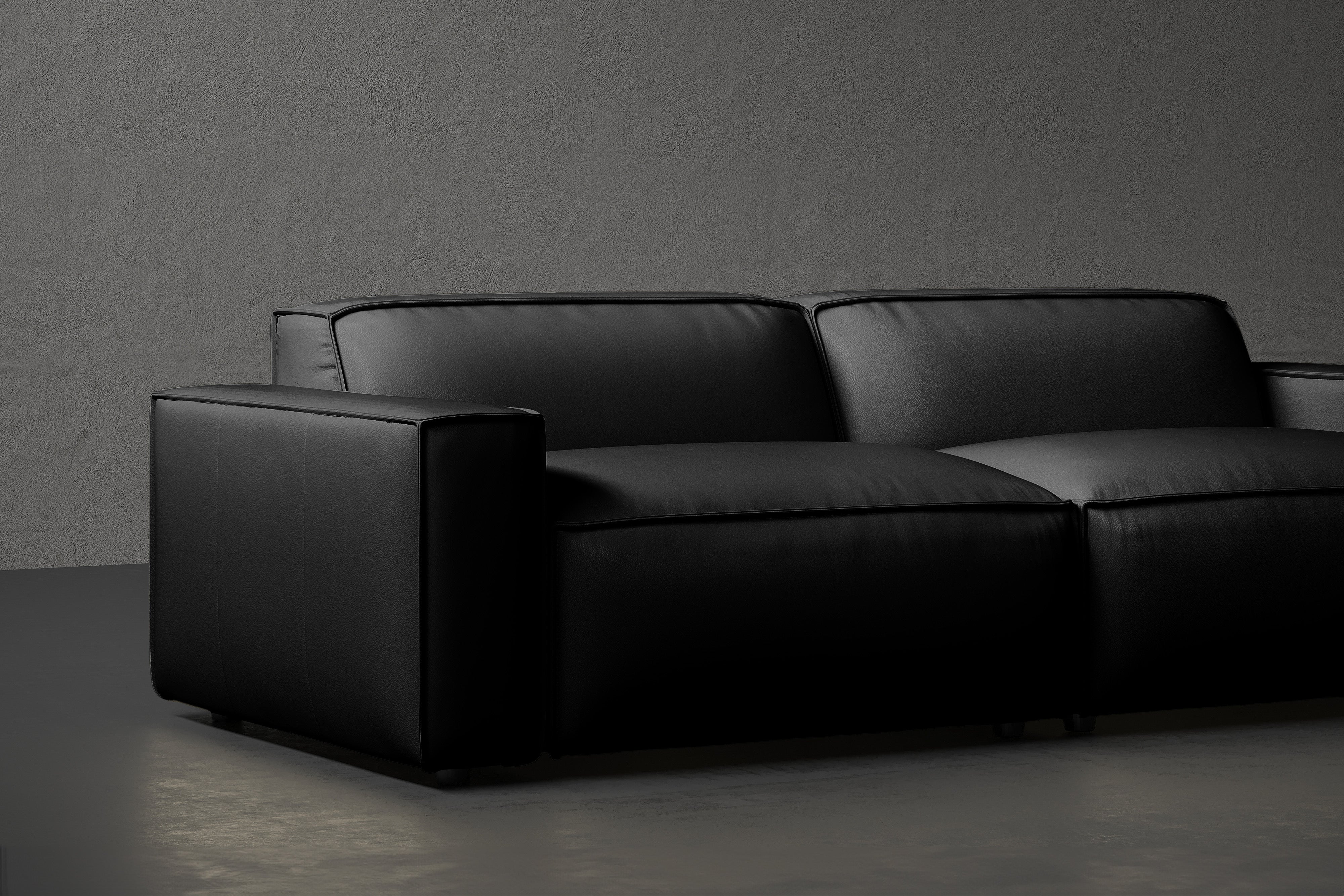 Nathan Leather Modular Sofa