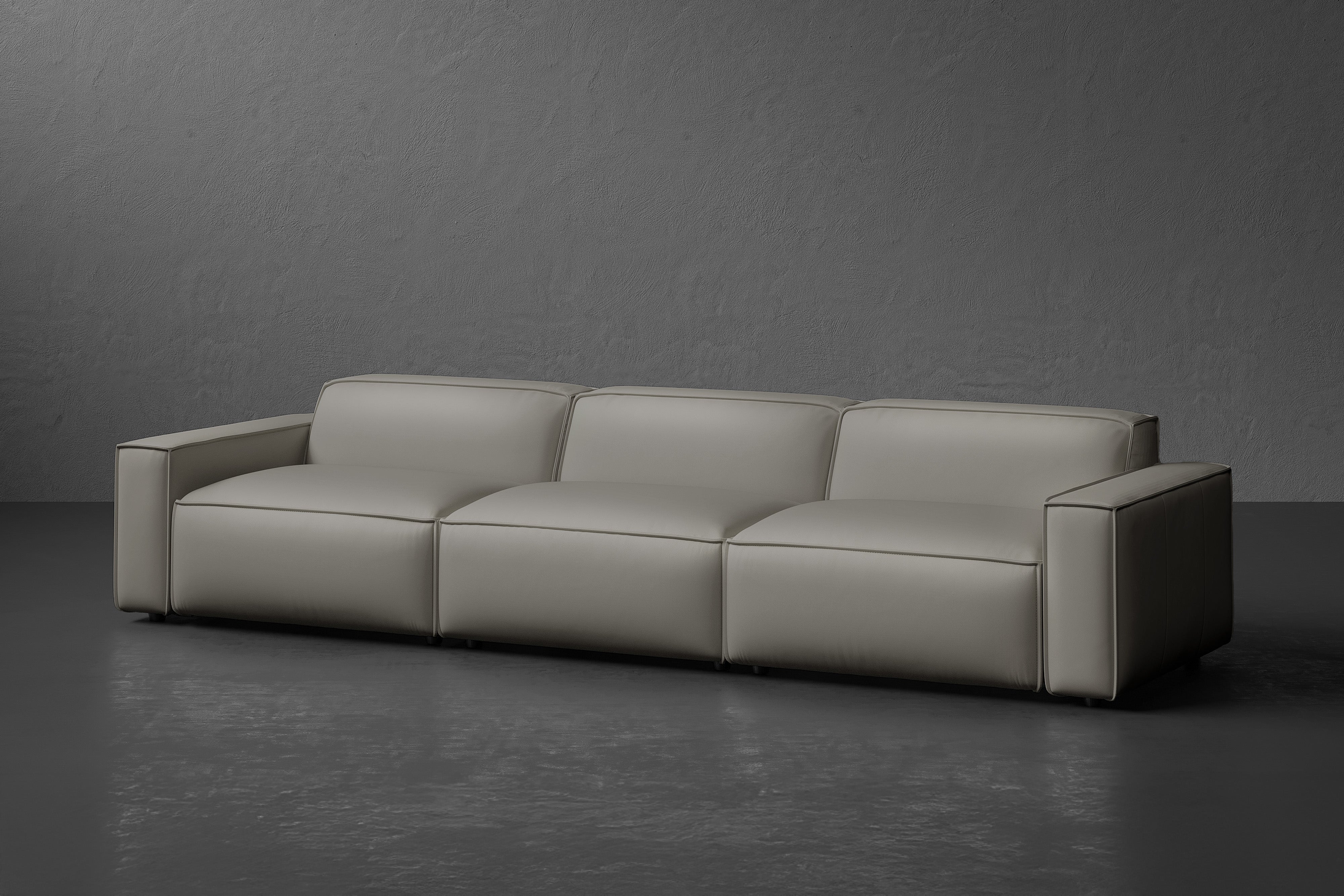 Nathan Leather Modular Sofa