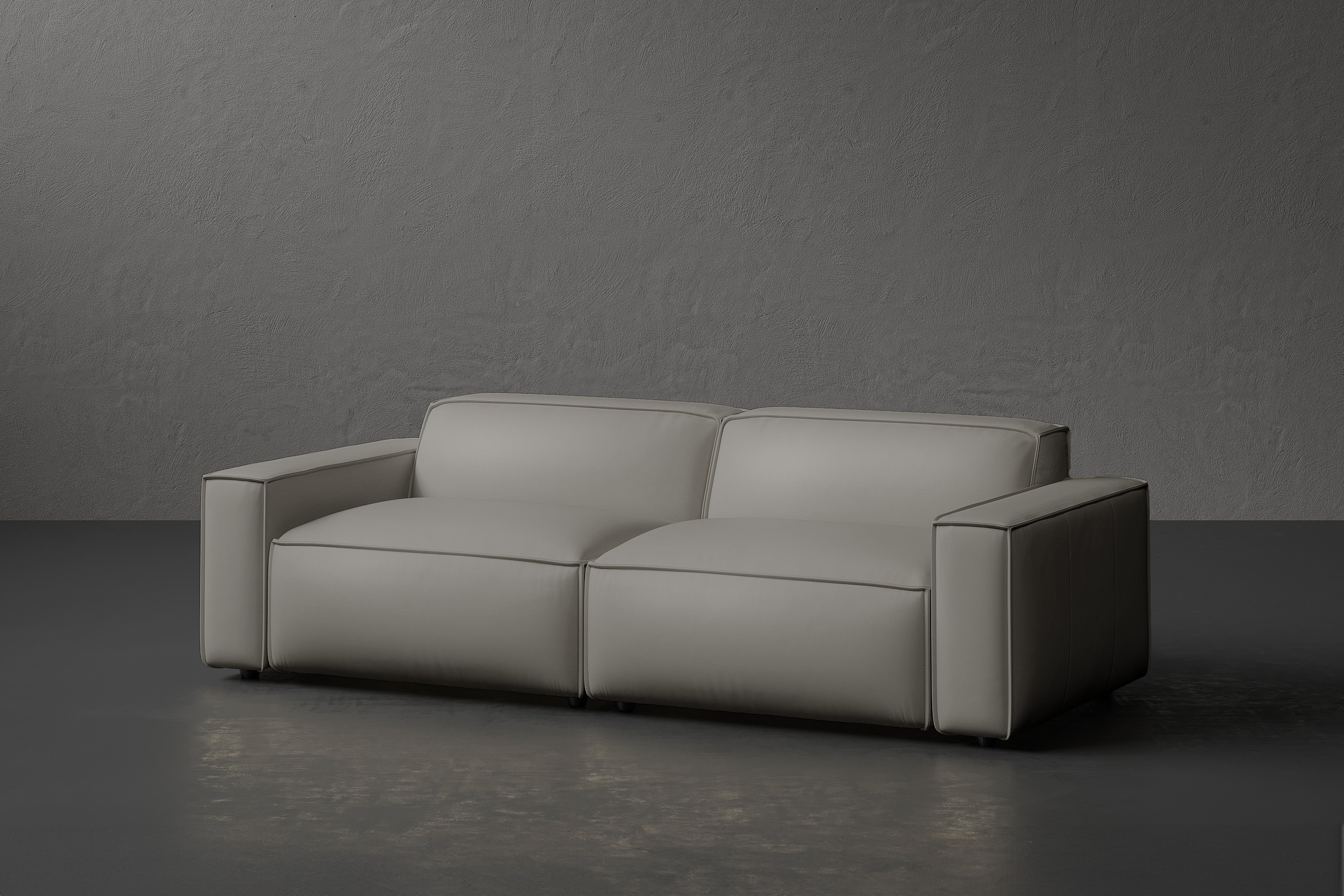 Nathan Leather Modular Sofa