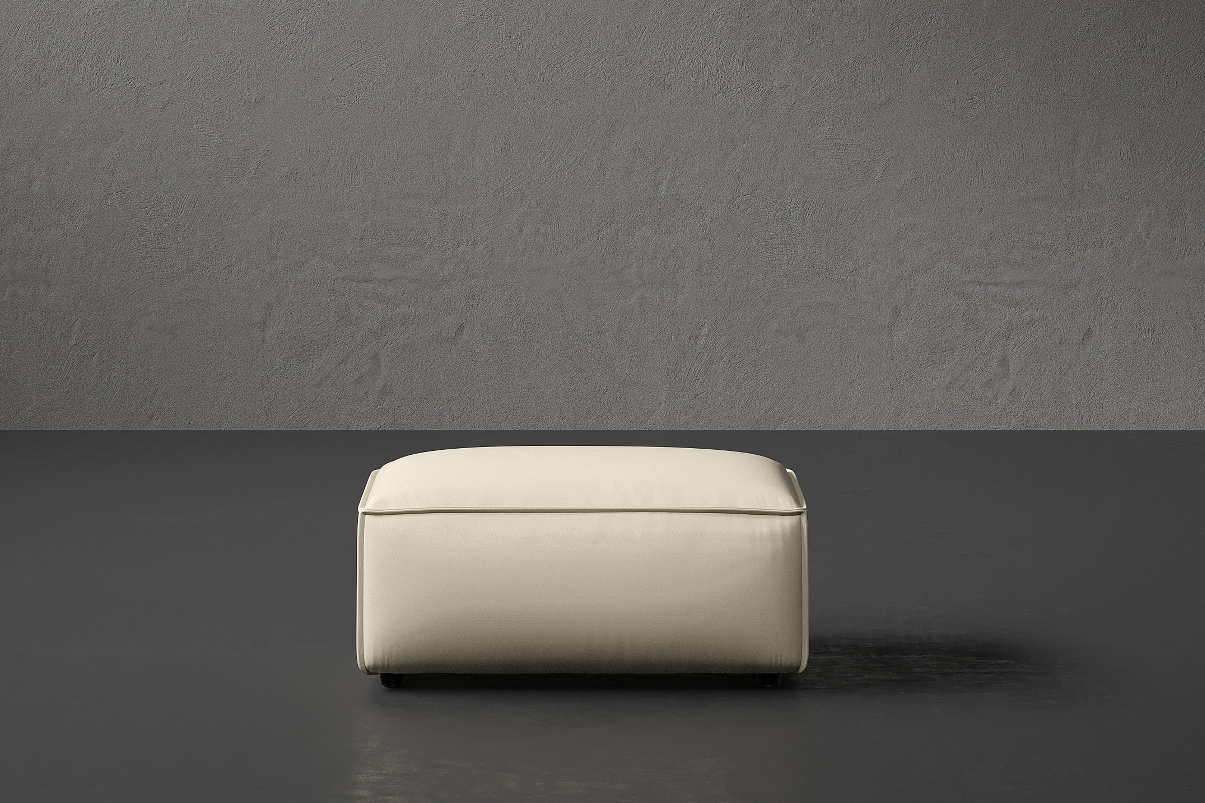 Allodi Full-aniline Leather Ottoman