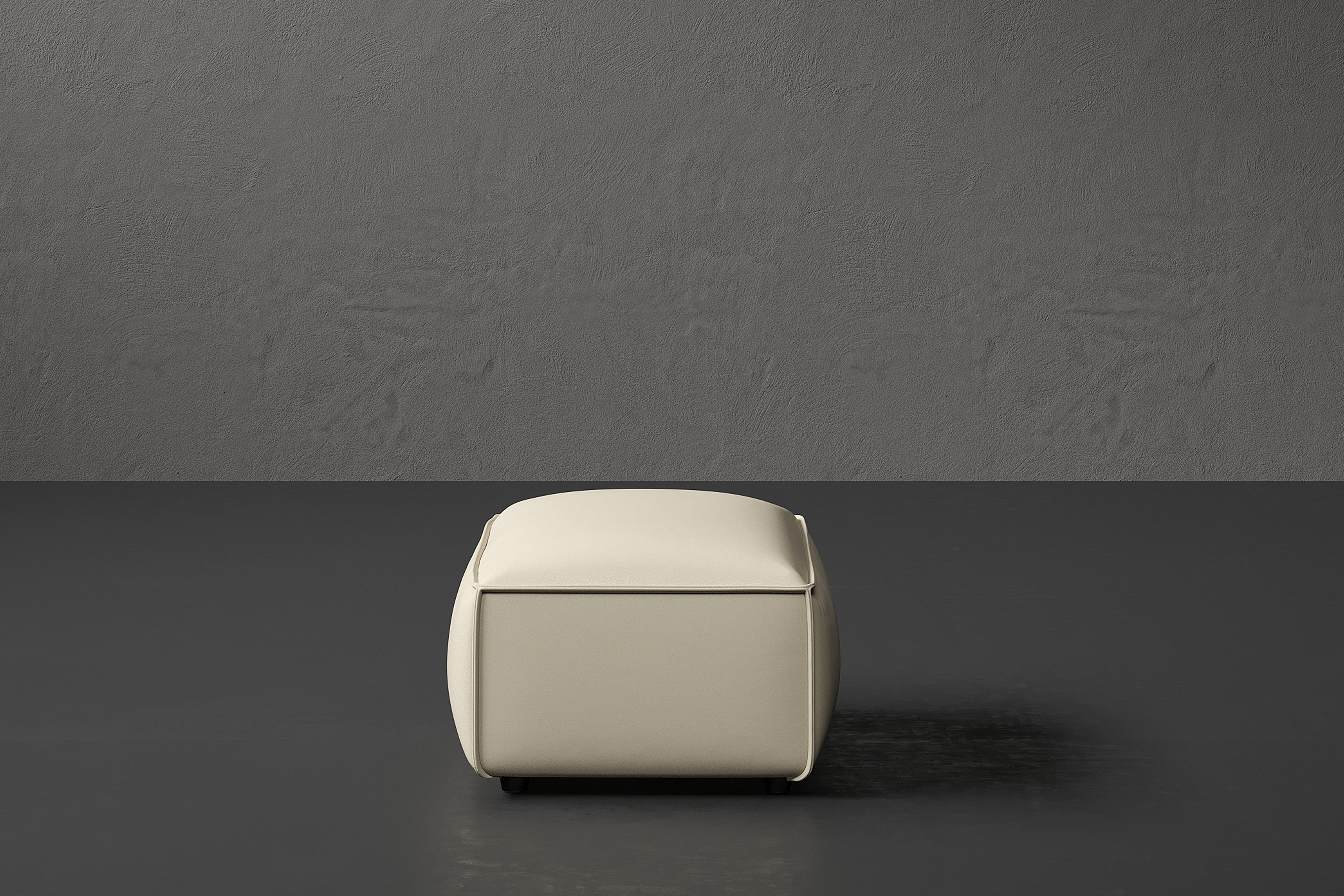 Allodi Full-aniline Leather Ottoman