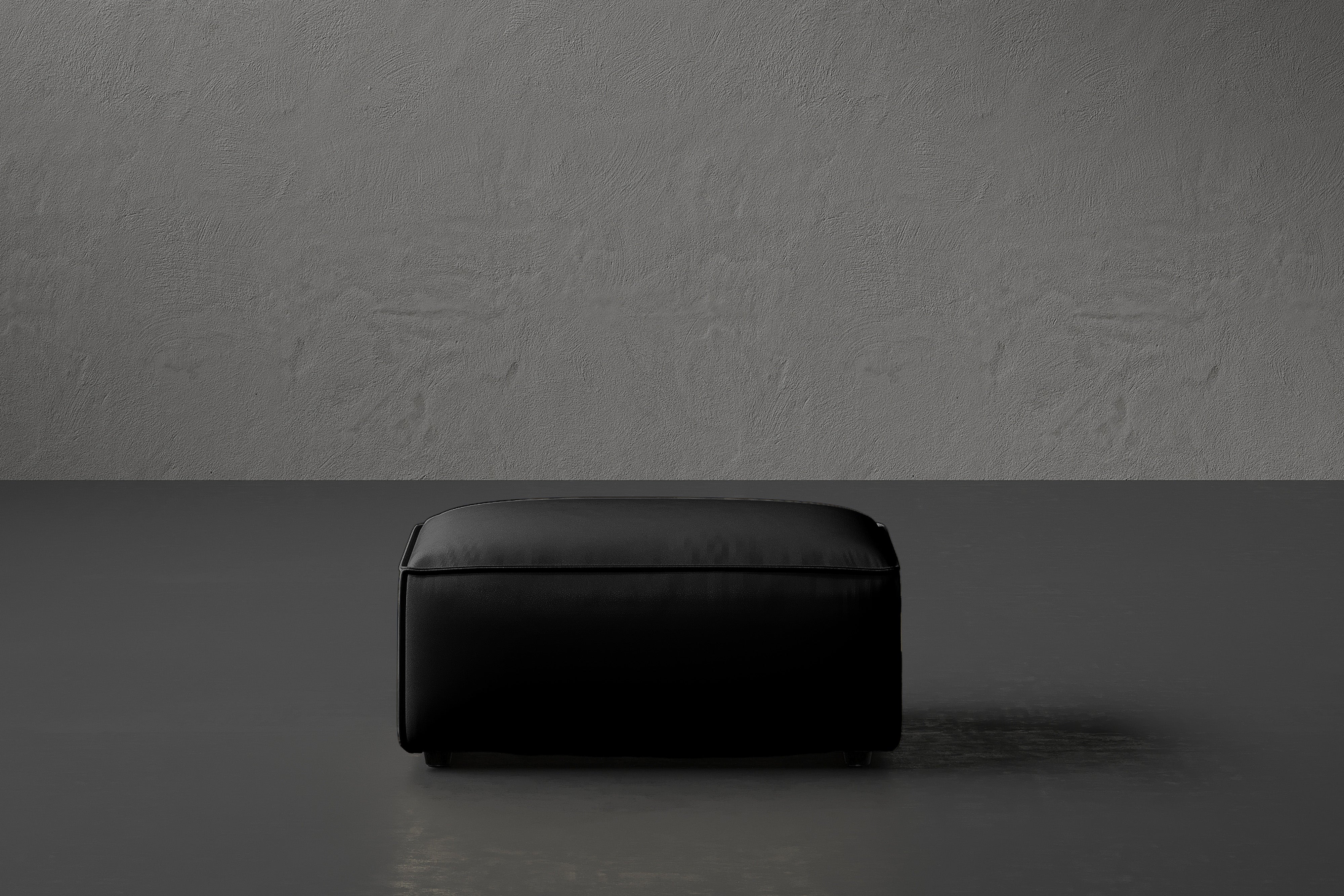 Allodi Full-aniline Leather Ottoman