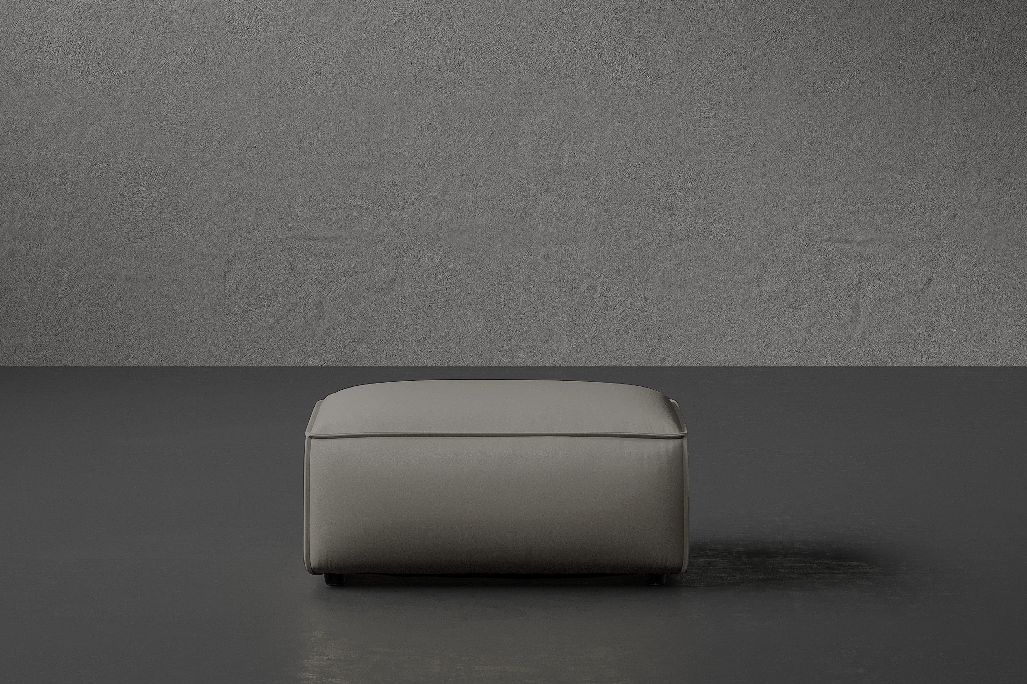 Allodi Full-aniline Leather Ottoman