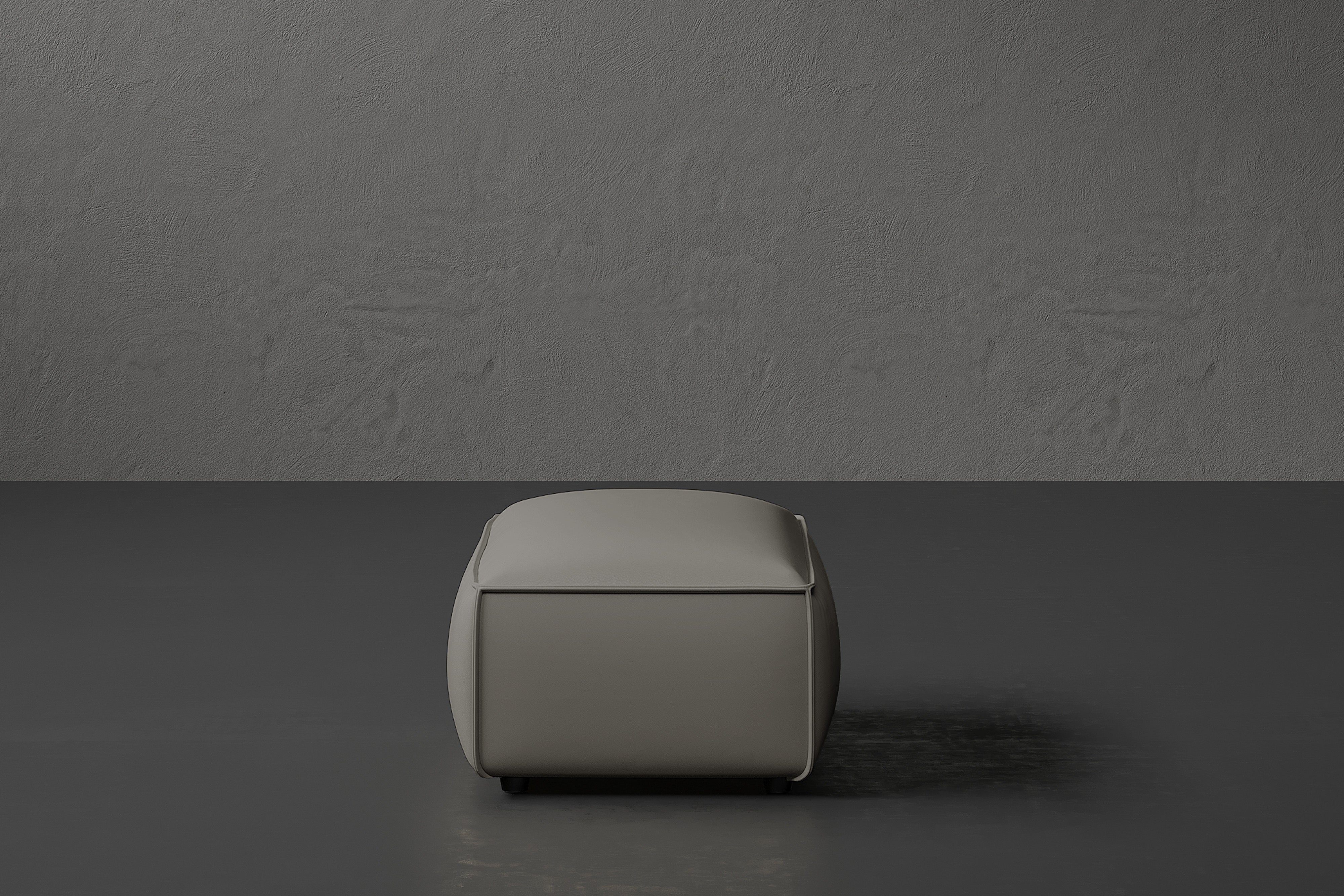 Allodi Full-aniline Leather Ottoman