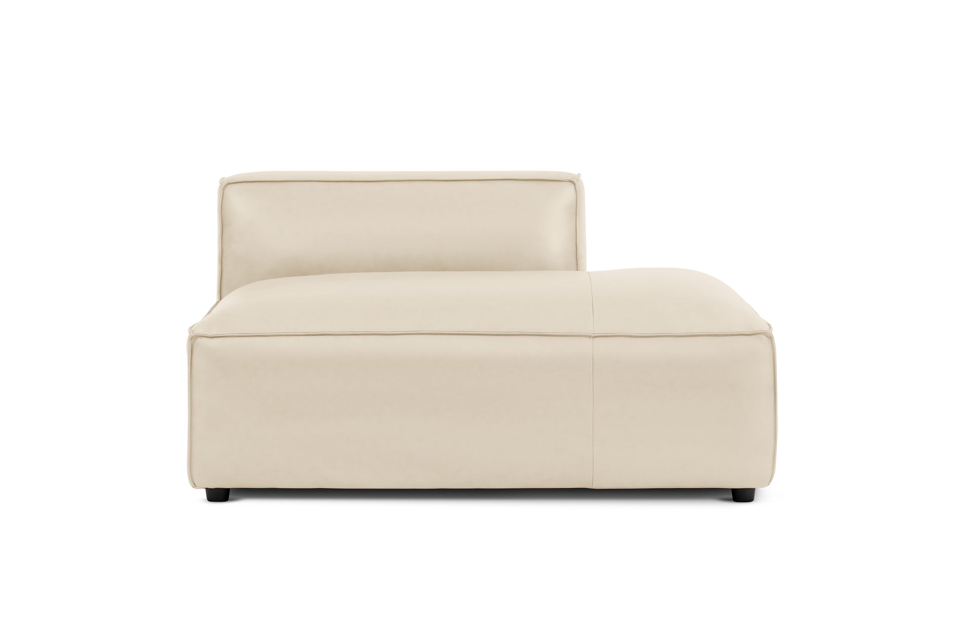 Allodi Full-aniline Leather Right Open-End Sofa Module with Feather-Filled