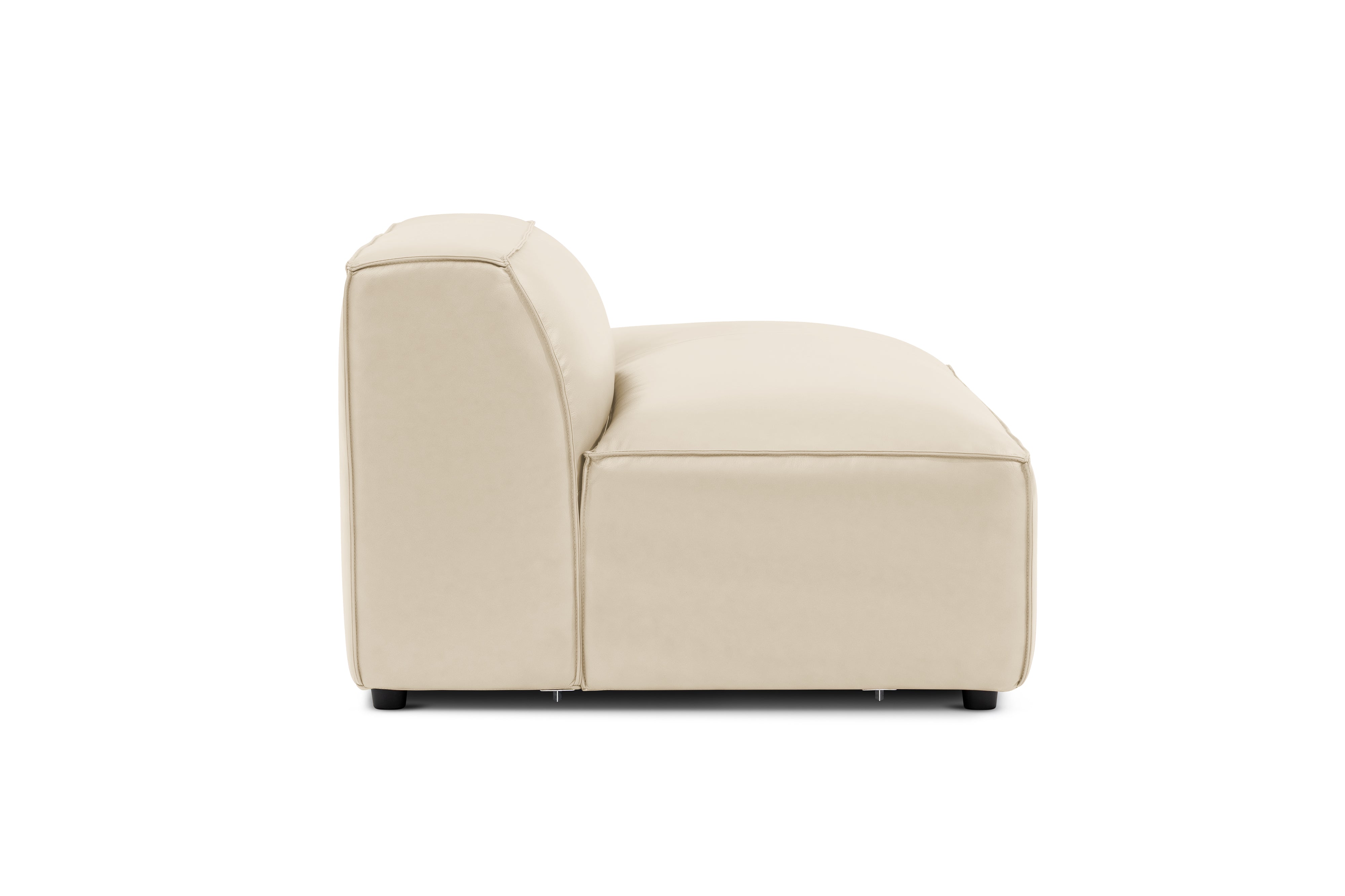 Allodi Full-aniline Leather Right Open-End Sofa Module with Feather-Filled