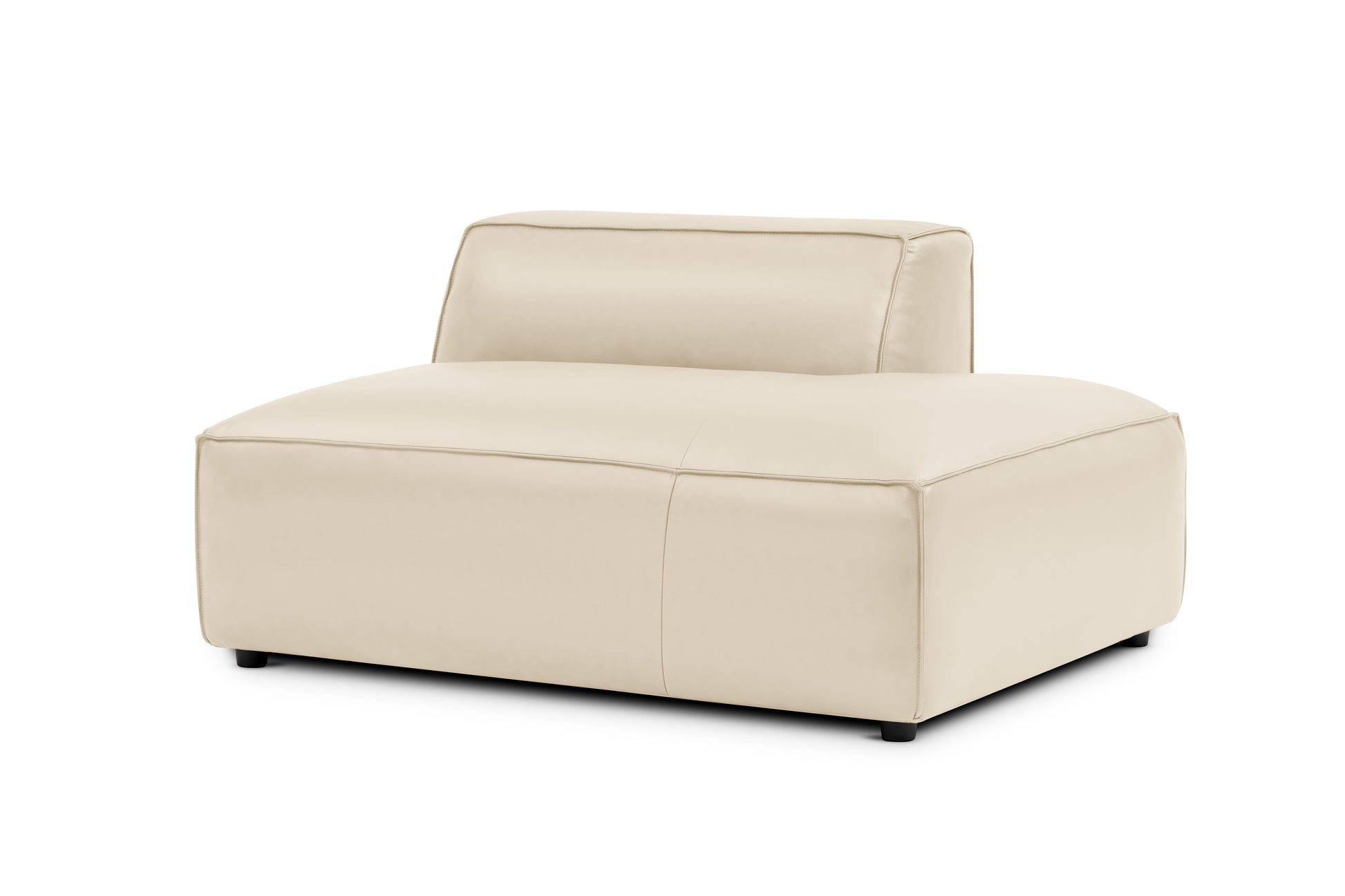 Allodi Full-aniline Leather Right Open-End Sofa Module with Feather-Filled