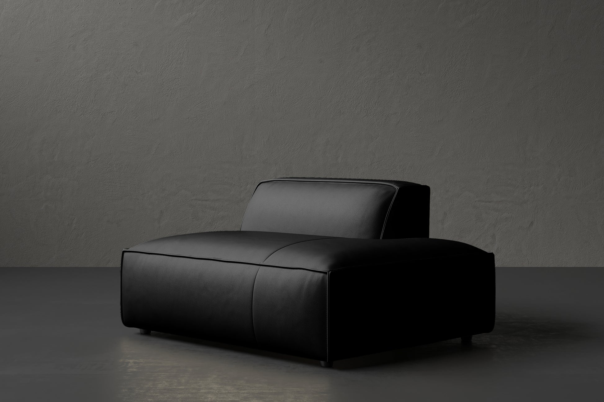 Allodi Full-aniline Leather Right Open-End Sofa Module with Feather-Filled
